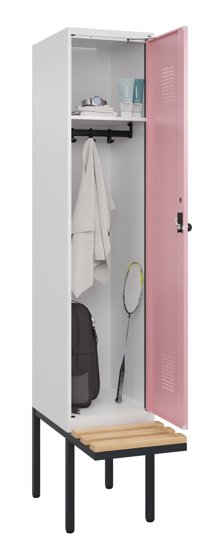 C+P Spind Evolo PLUS, Bank, 1 Abteile, 2120x400x81