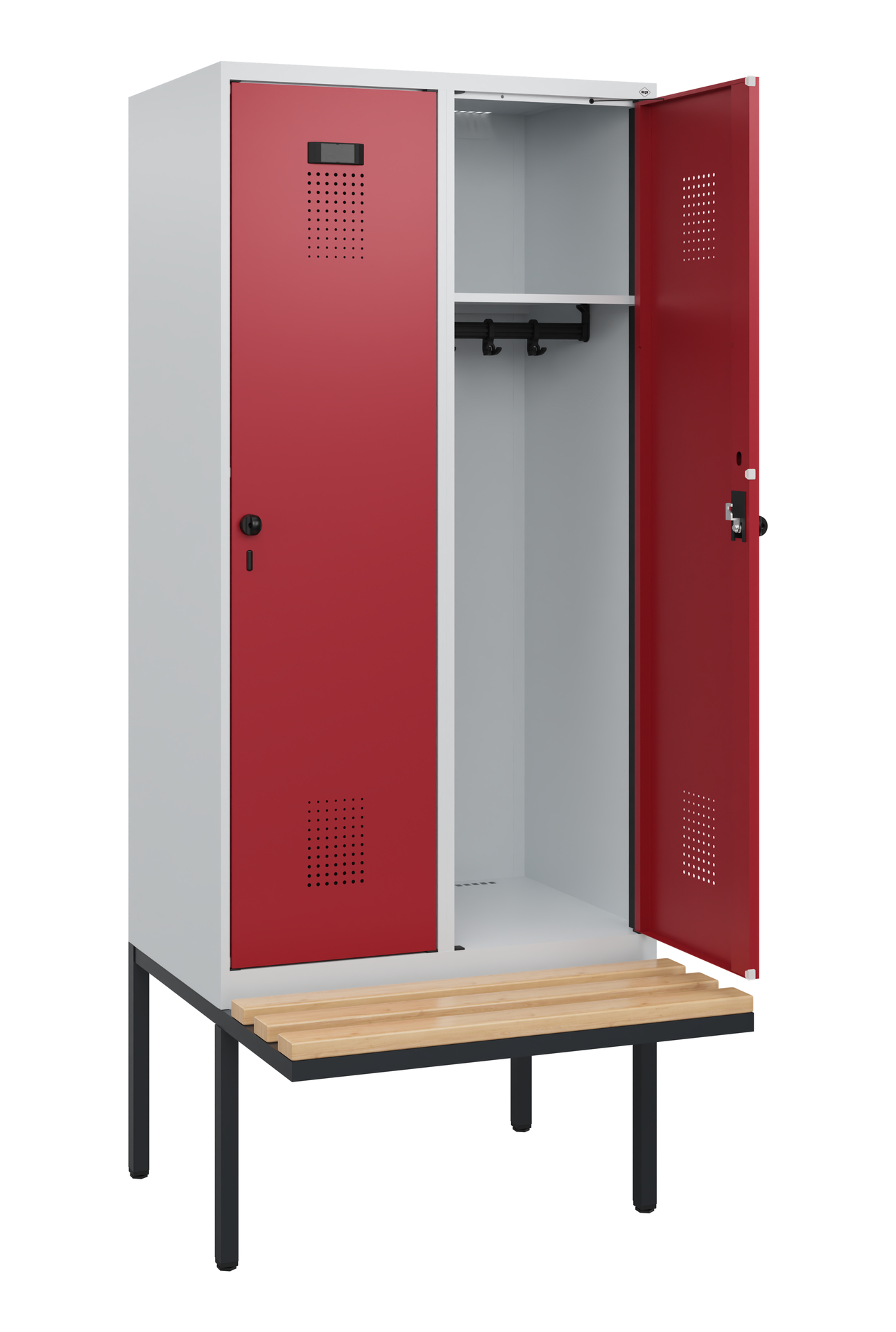 C+P Spind Evolo PLUS, Bank, 2 Abteile, 1950x800x81