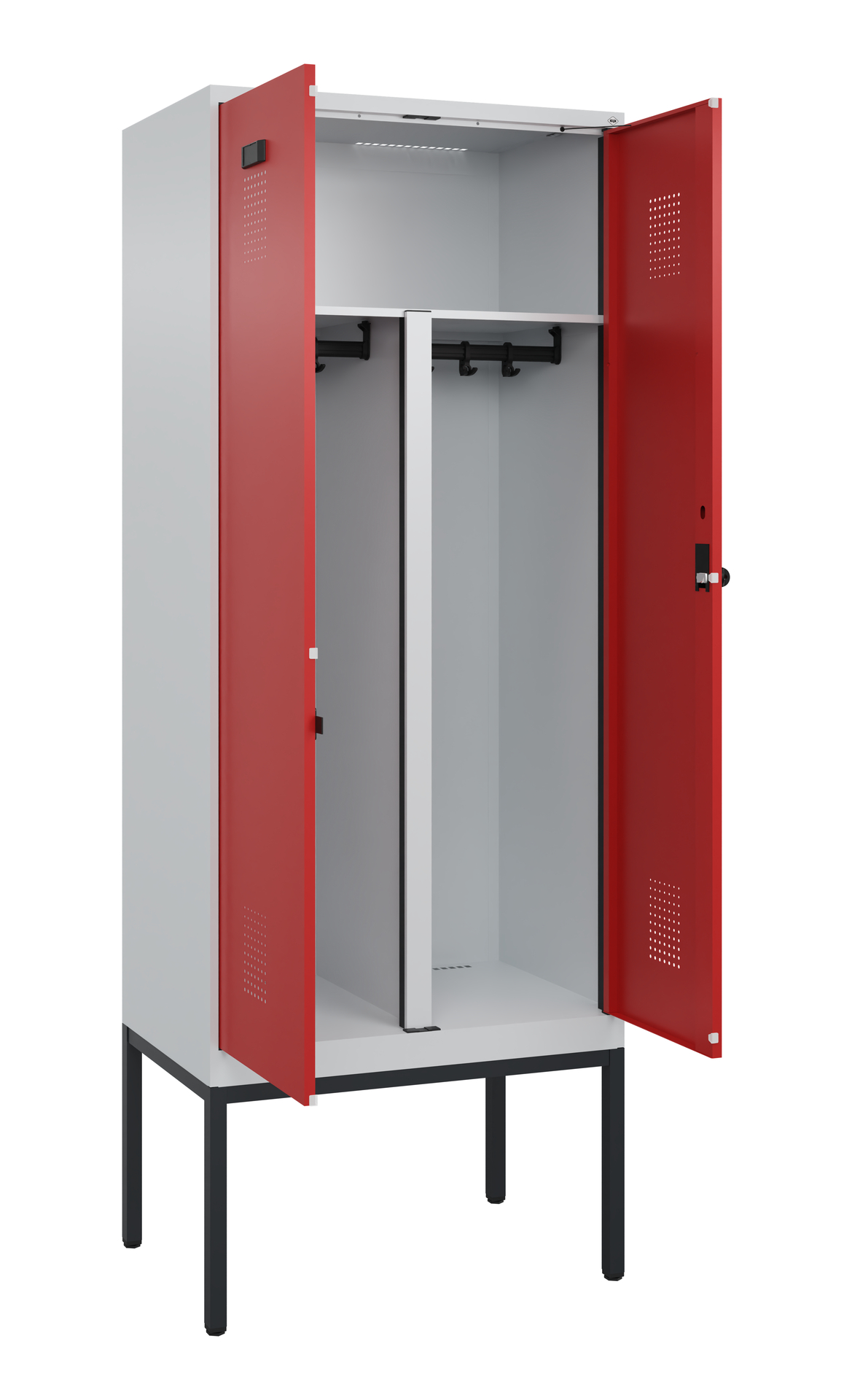 C+P PSA Doppel-Spind Evolo PLUS, Gestell, 2 Abteil