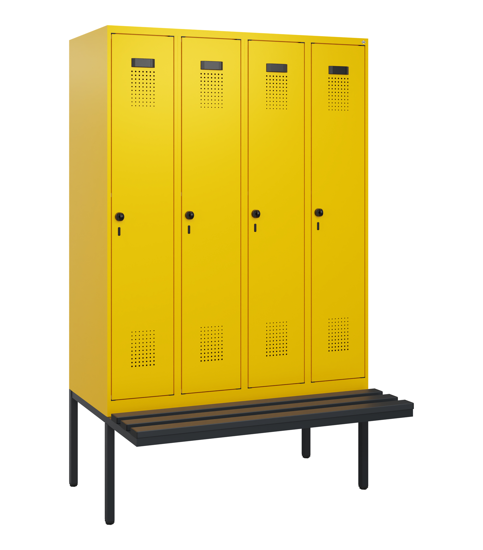 C+P Spind Evolo PLUS, Bank, 4 Abteile, 1950x1200x8