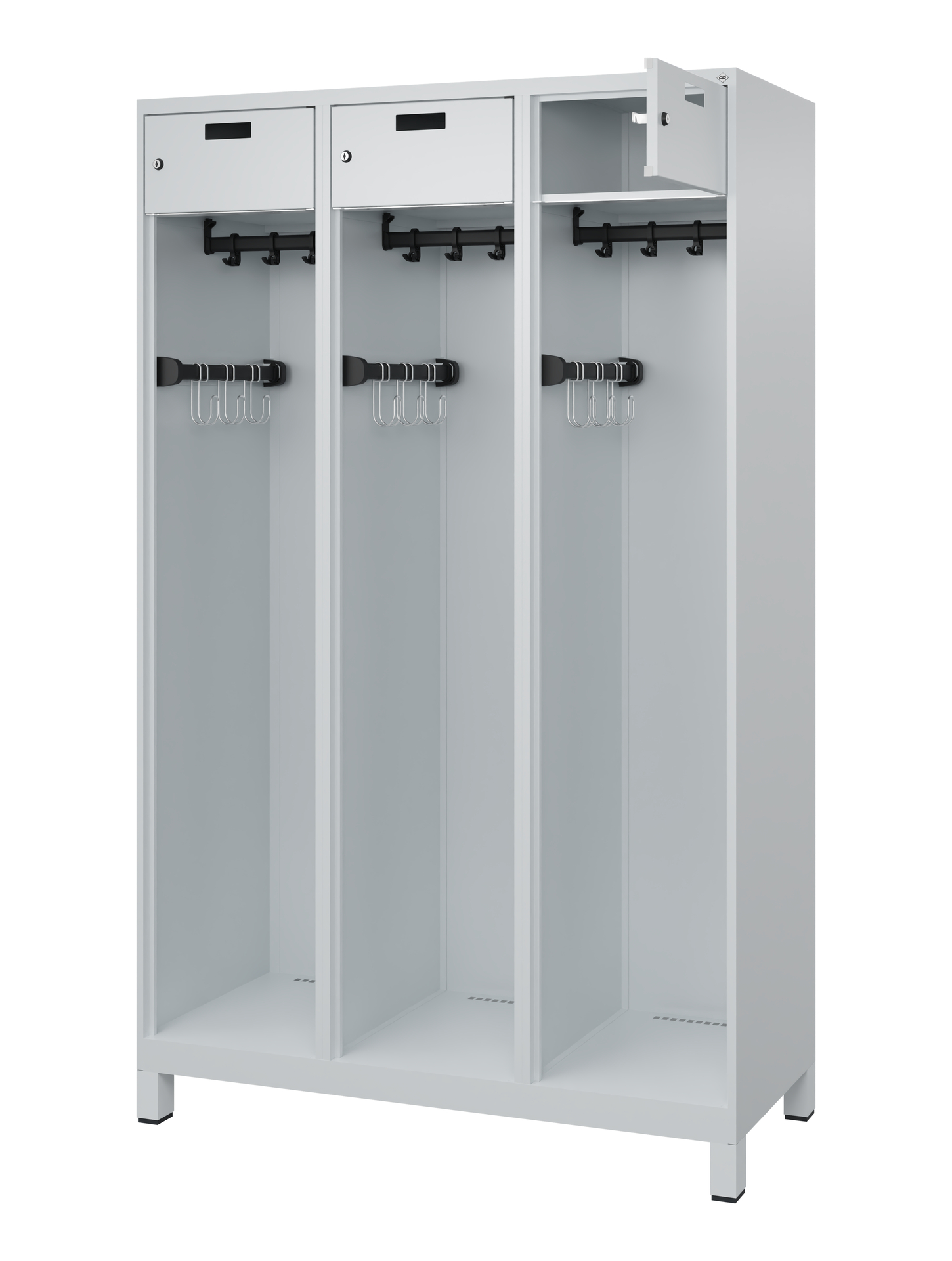 C+P Feuerwehrspind Praktus, 3 Abteile, 1850x1200x5