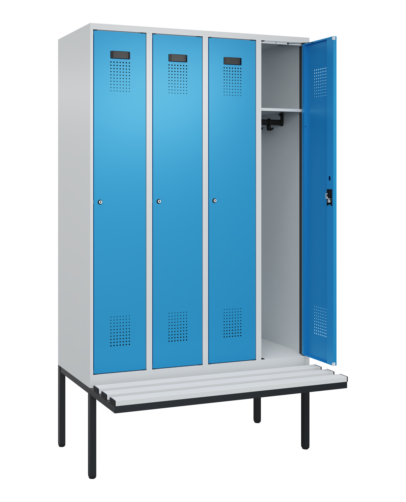 C+P Spind Evolo PLUS, Bank, 4 Abteile, 2120x1200x8