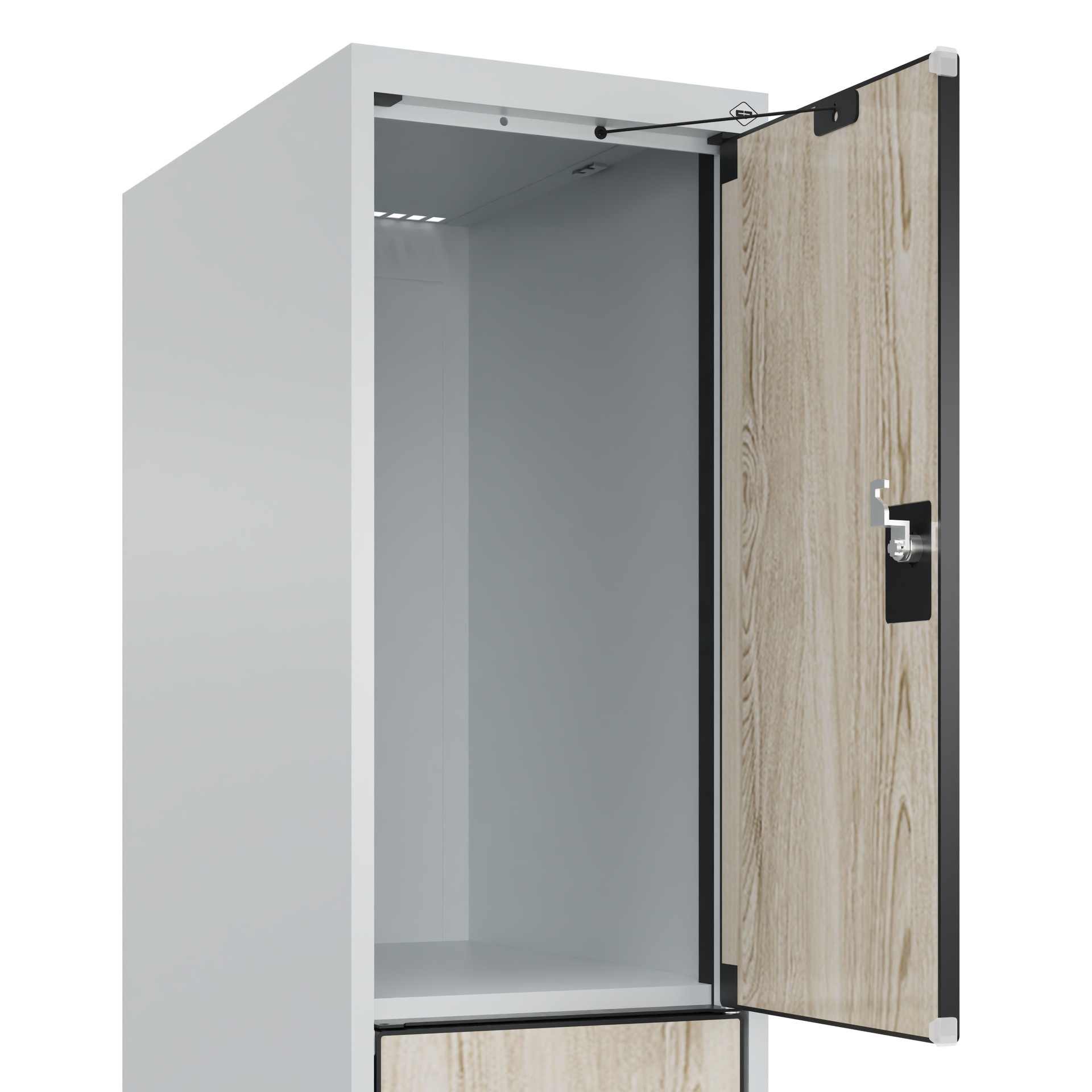 C+P Schlie�fachschrank Evolo PLUS, F��e, 3 F�cher, 1950x300x500mm