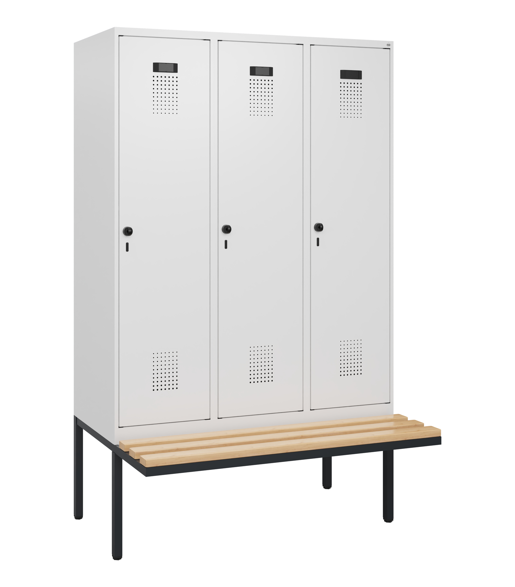 C+P Spind Evolo PLUS, Bank, 3 Abteile, 1950x1200x8
