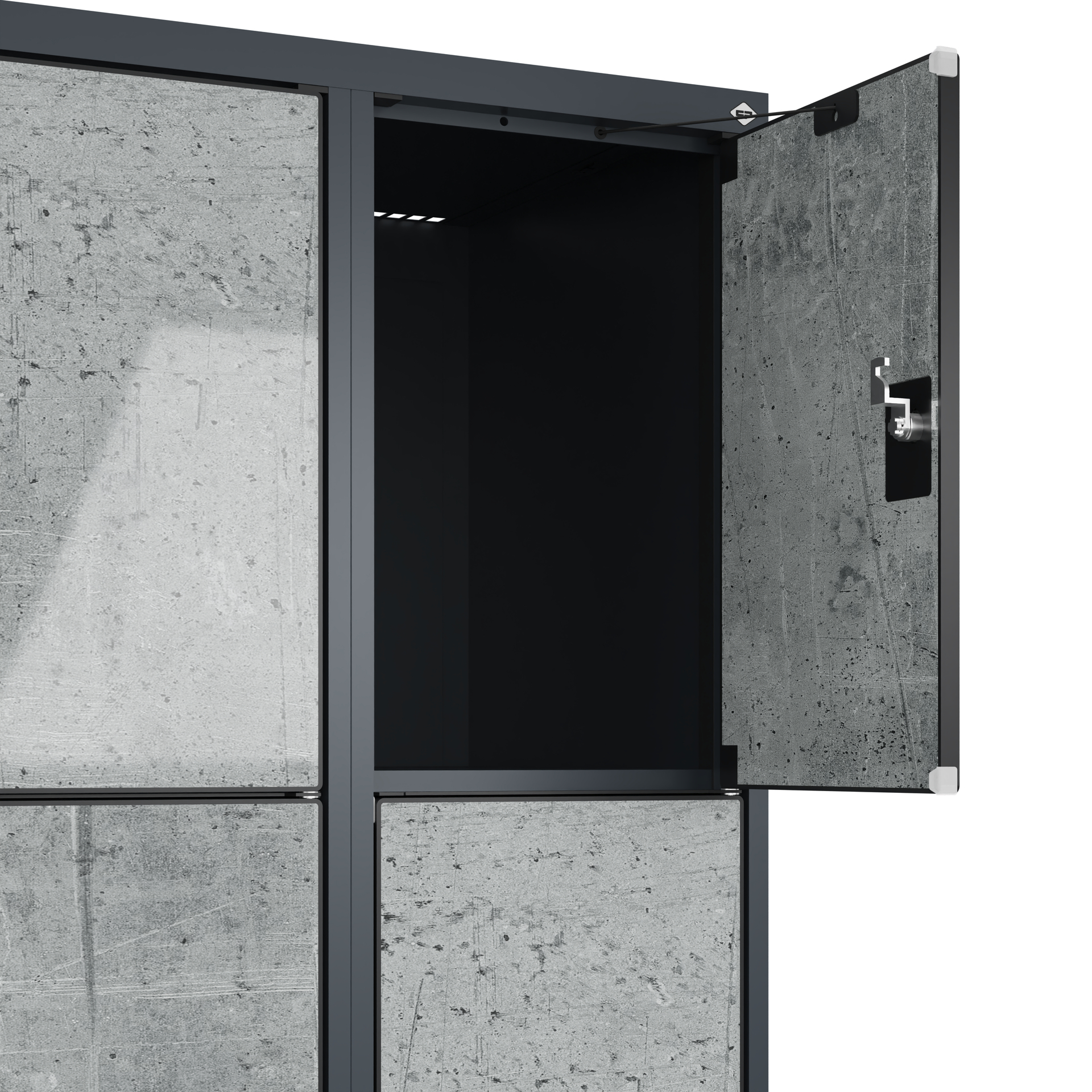 C+P Schlie�fachschrank Evolo PLUS, F��e, 12 F�cher, 1950x900x500mm