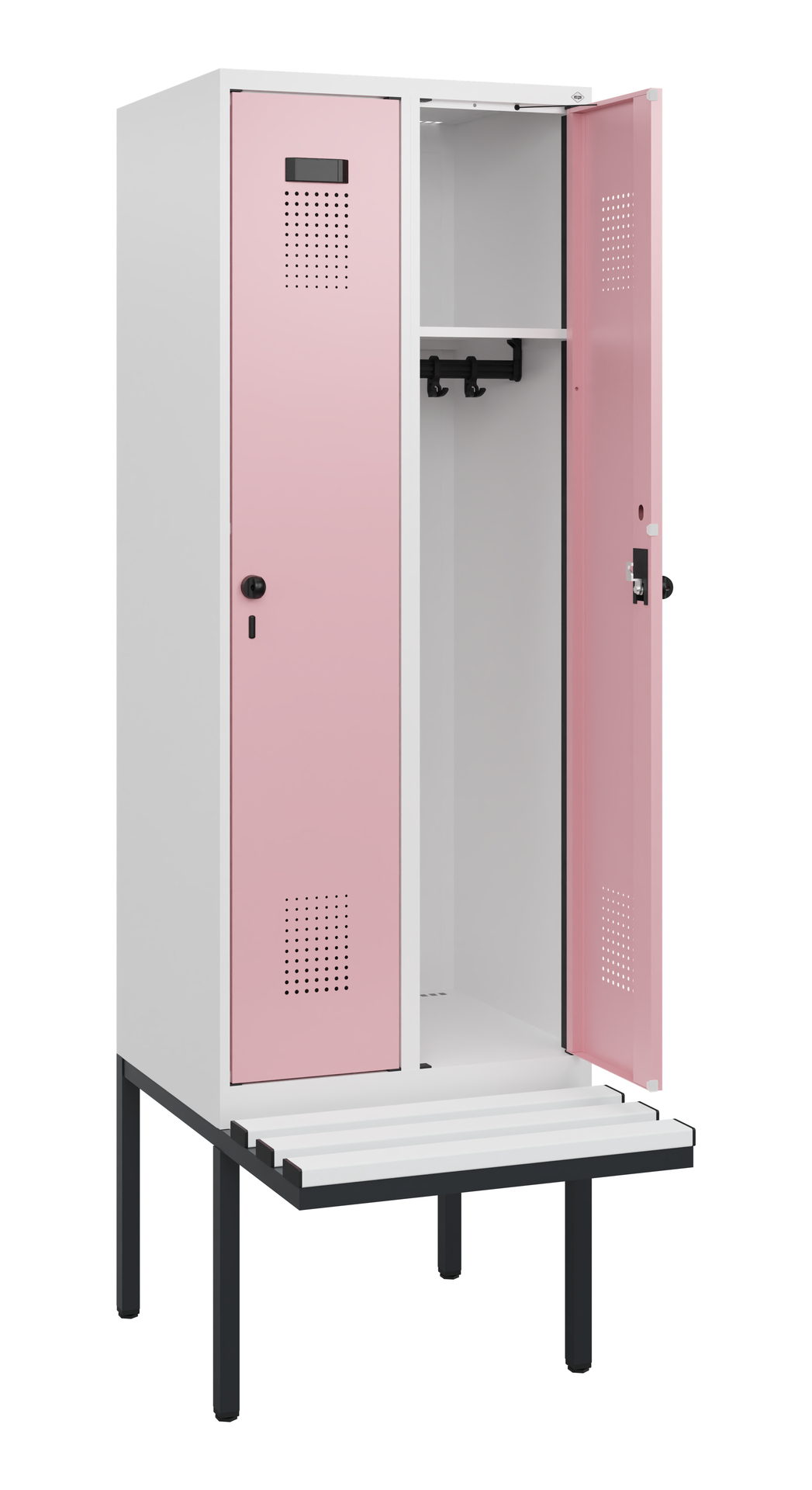 C+P Spind Evolo PLUS, Bank, 2 Abteile, 1950x600x81
