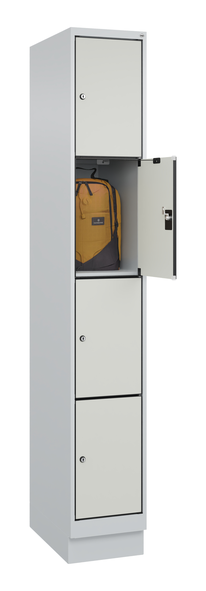 C+P Schlie�fachschrank Evolo PLUS, Sockel, 4 F�cher, 1950x300x500mm