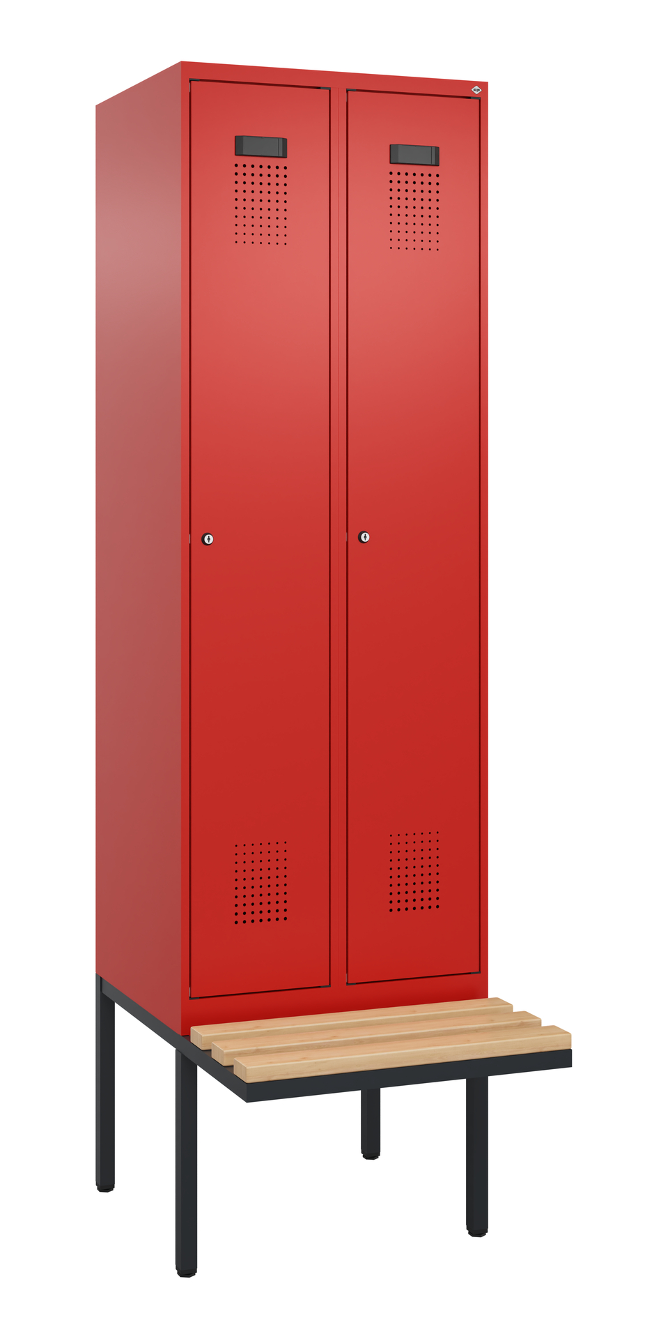 C+P Spind Evolo PLUS, Bank, 2 Abteil, 2120x600x815