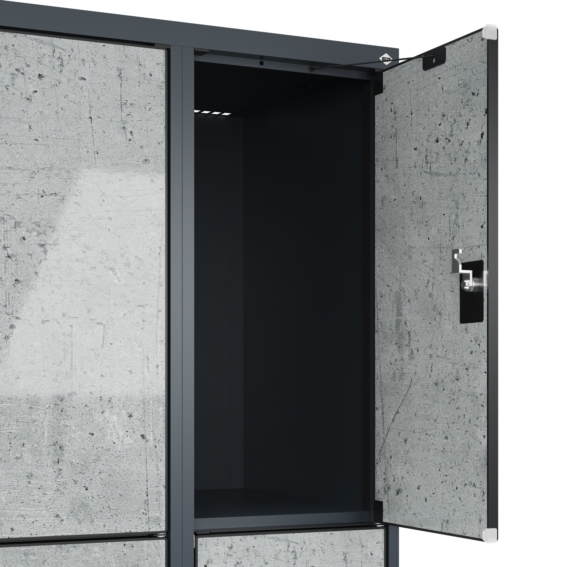 C+P Schlie�fachschrank Evolo PLUS, 12 F�cher, 1850x1200x500mm