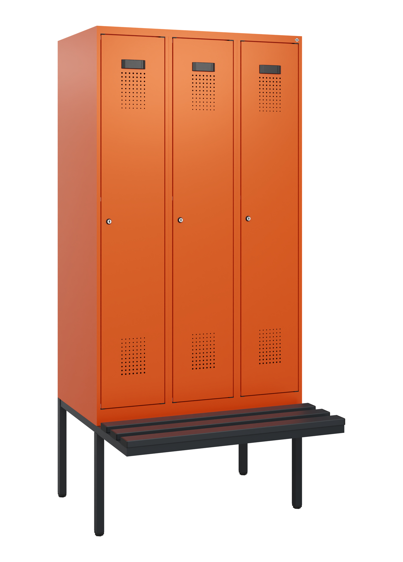 C+P Spind Evolo PLUS, Bank, 3 Abteile, 1950x900x81