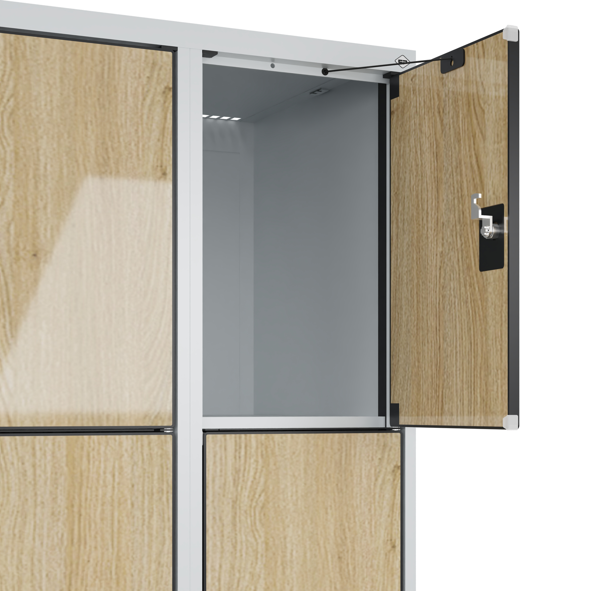 C+P Schlie�fachschrank Evolo PLUS, F��e, 16 F�cher, 1950x1200x500mm