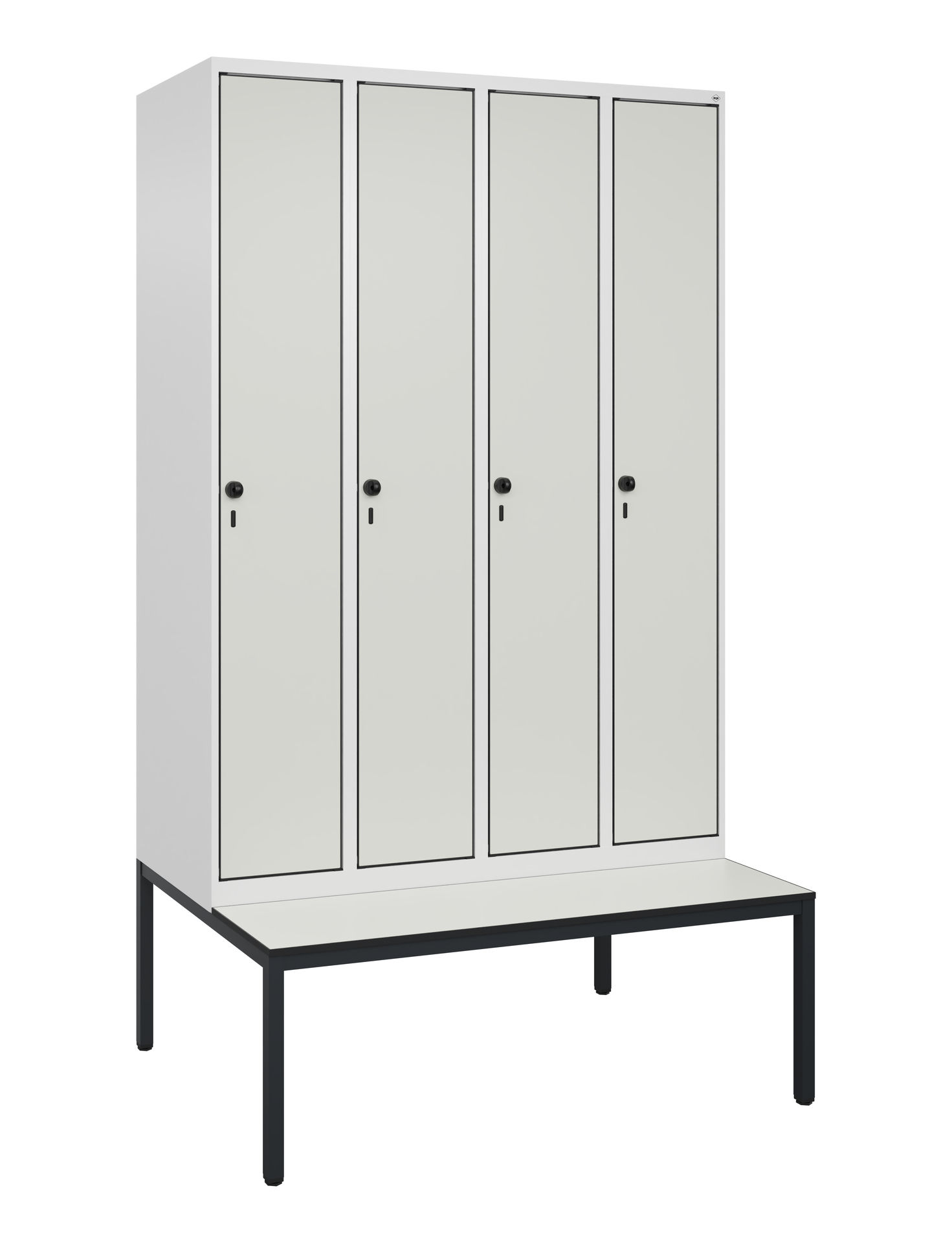 C+P Spind Evolo PLUS, Bank, 4 Abteile, 2120x1200x815mm