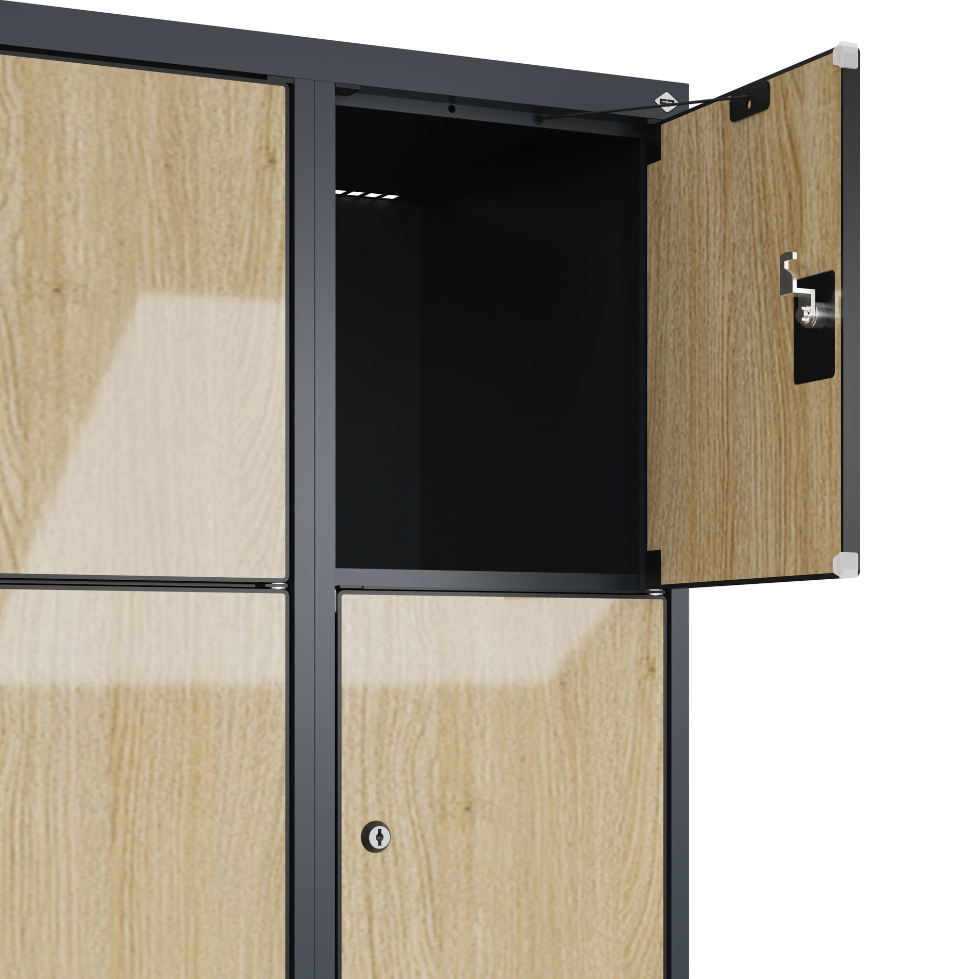 C+P Schlie�fachschrank Evolo PLUS, F��e, 20 F�cher, 1950x1200x500mm