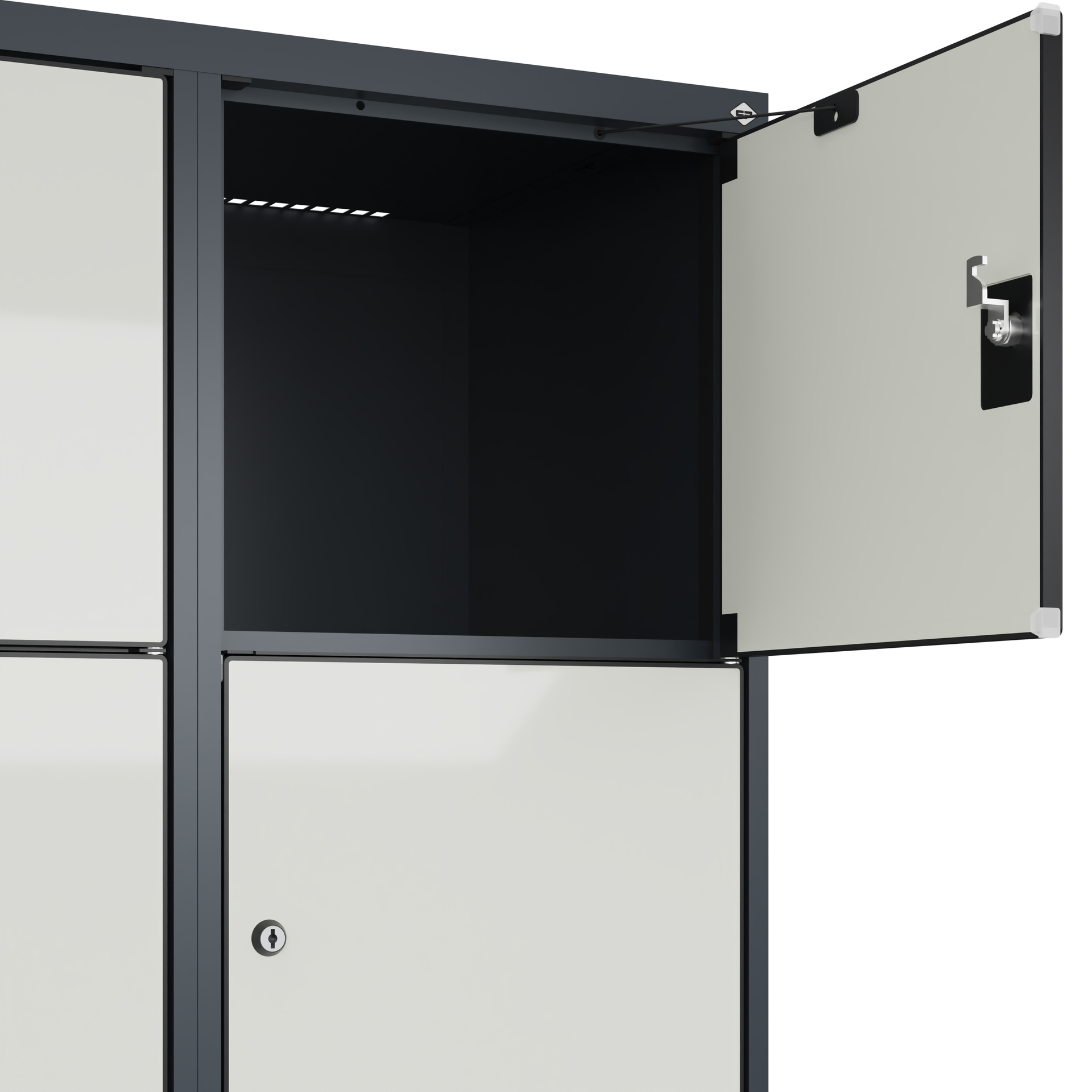 C+P Schlie�fachschrank Evolo PLUS, 10 F�cher, 1850x800x500mm