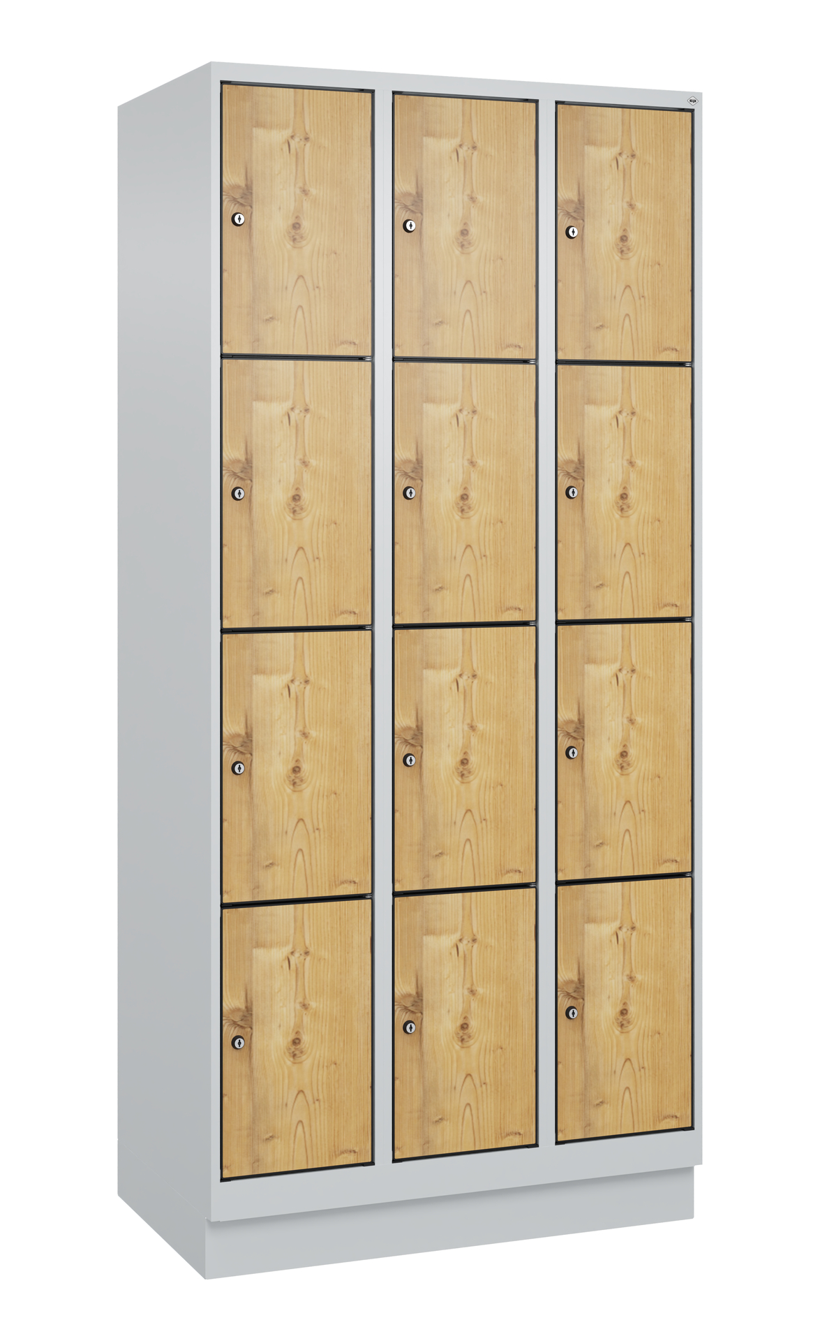 C+P Schlie�fachschrank Evolo PLUS, Sockel, 12 F�cher, 1950x900x500mm