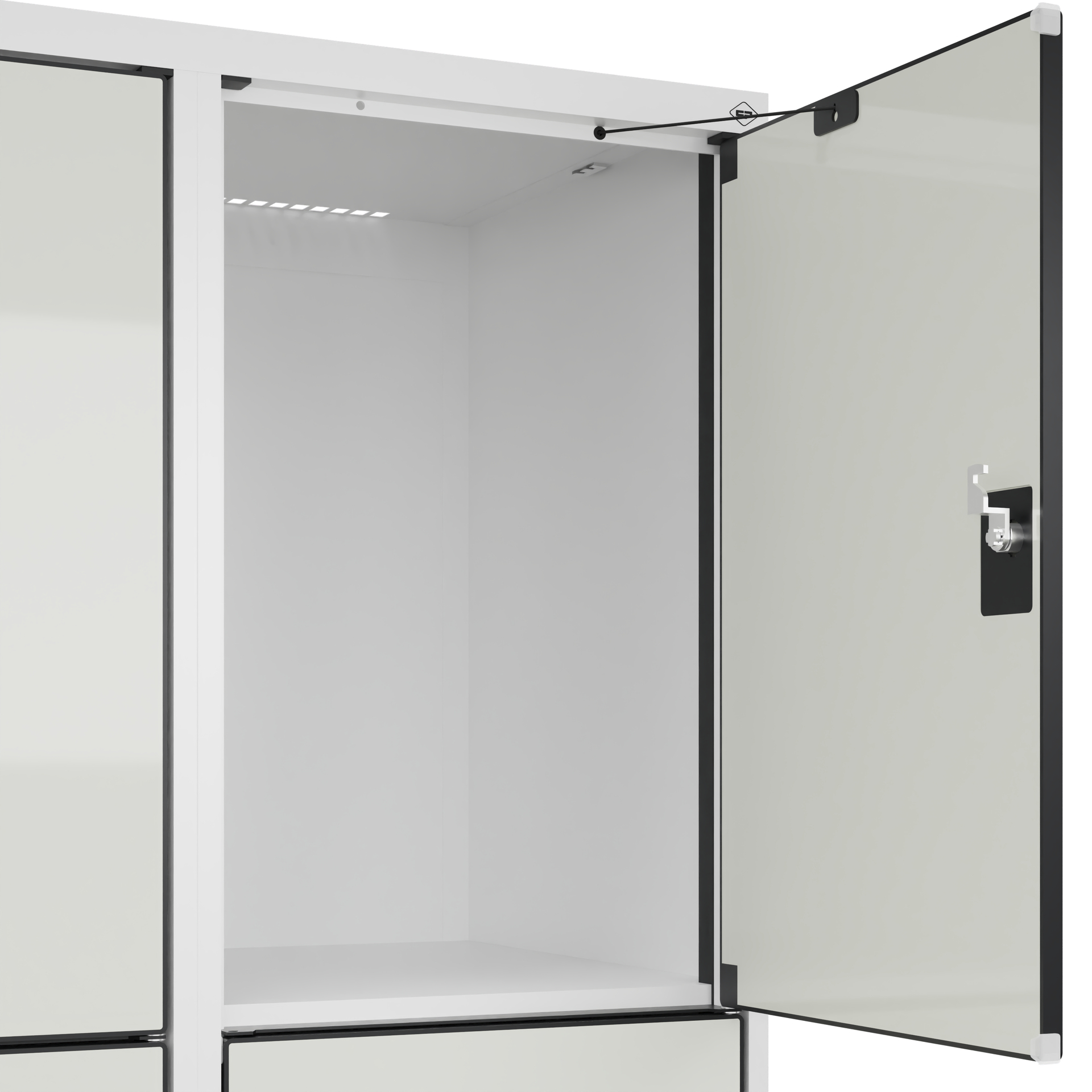 C+P Schlie�fachschrank Evolo PLUS, Sockel, 6 F�cher, 1950x800x500mm