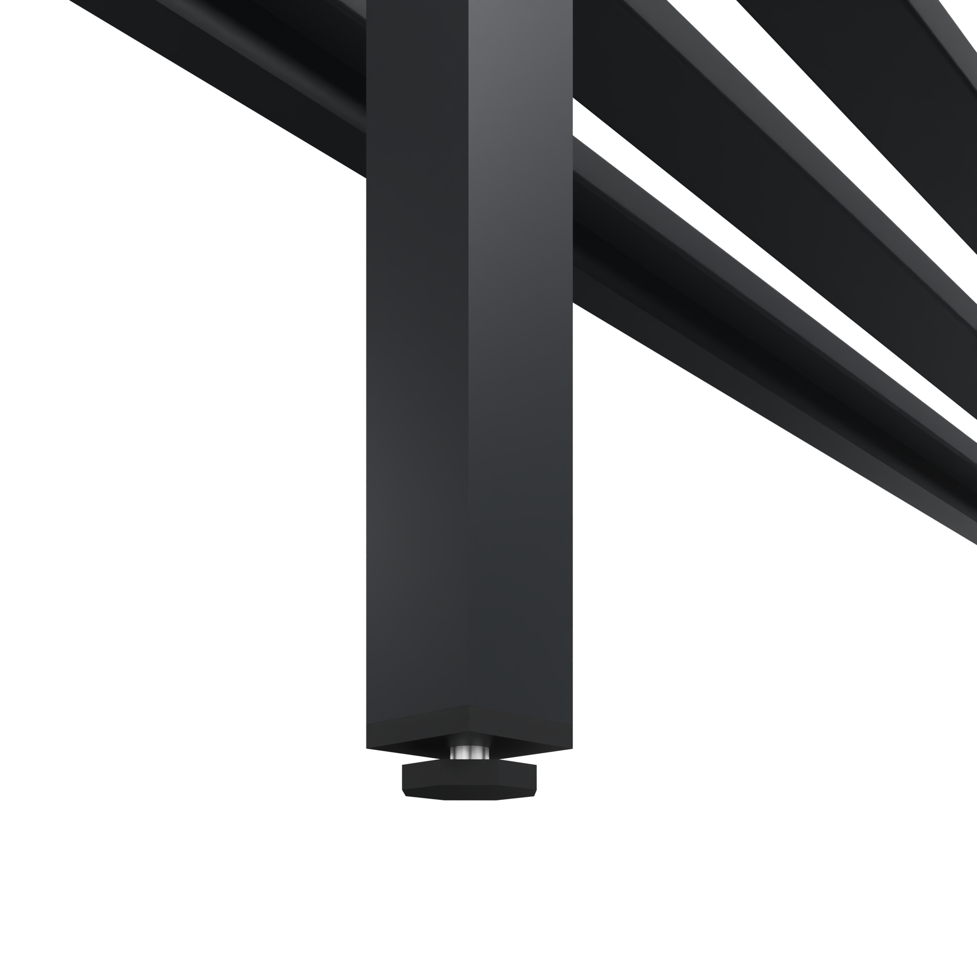 C+P Garderobenbank Solid, 1716x1000x412mm, 7021/Schwarzgrau