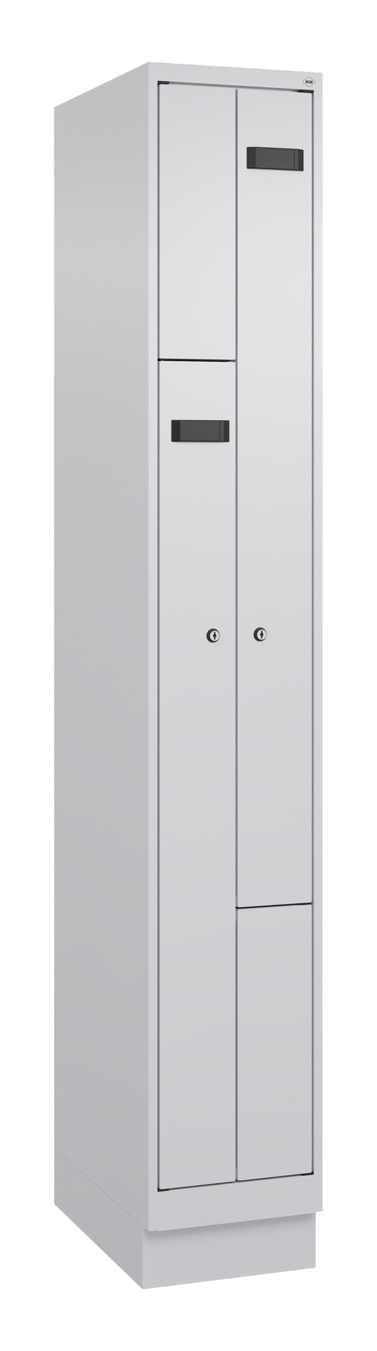 C+P Z-Spind Evolo PLUS, Sockel, 2 Fächer, 1950x300