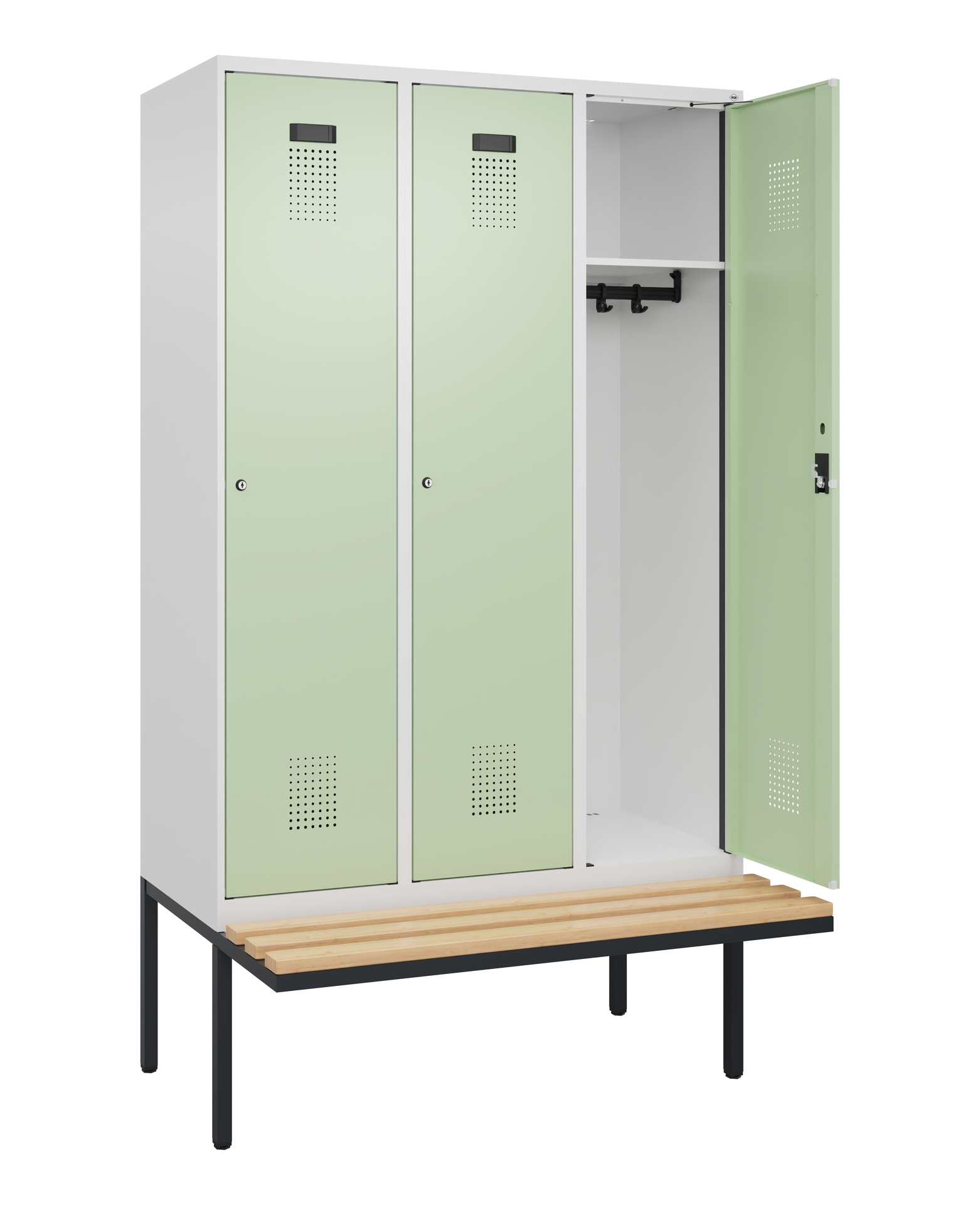 C+P Spind Evolo PLUS, Bank, 3 Abteile, 2120x1200x8