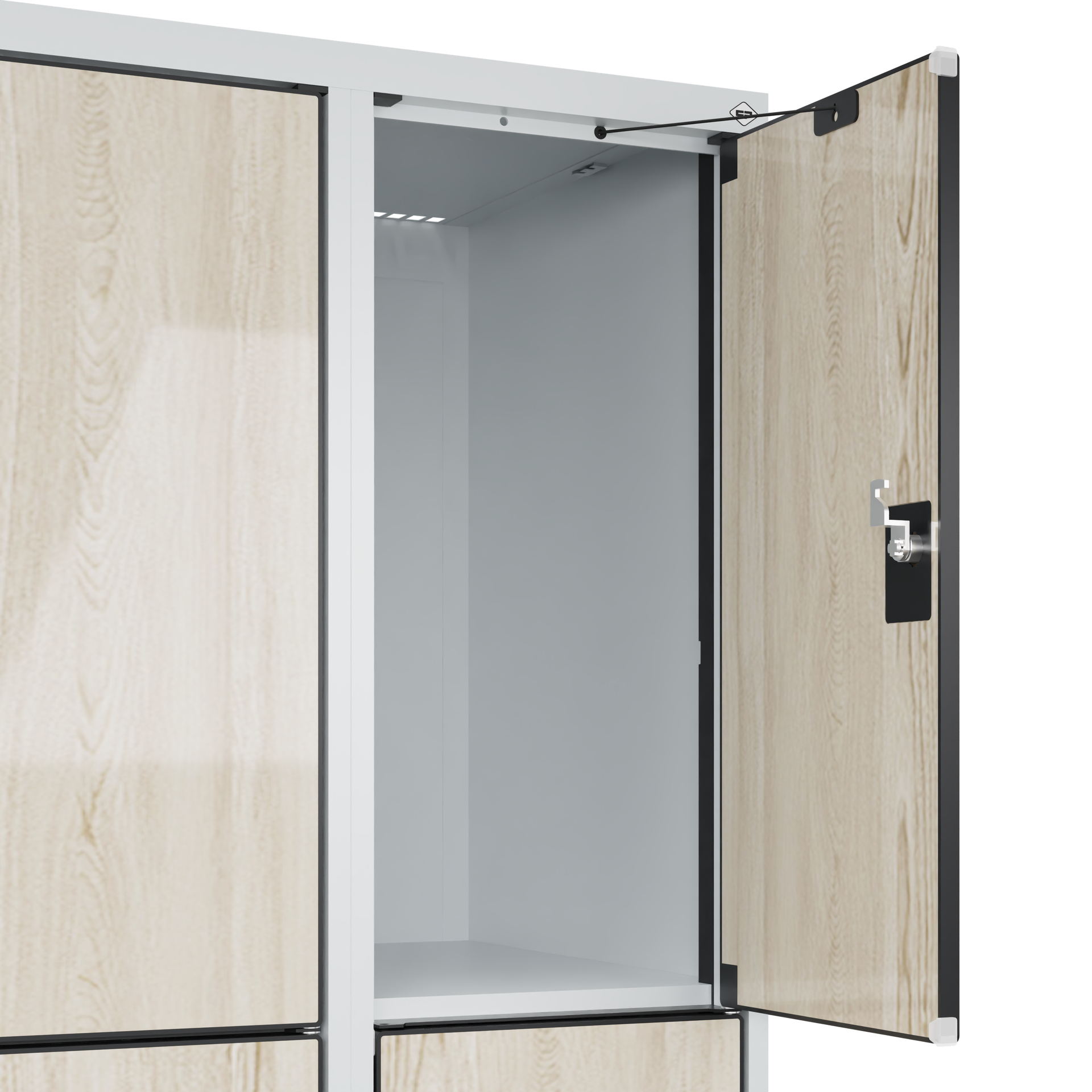 C+P Schlie�fachschrank Evolo PLUS, 6 F�cher, 1850x600x500mm