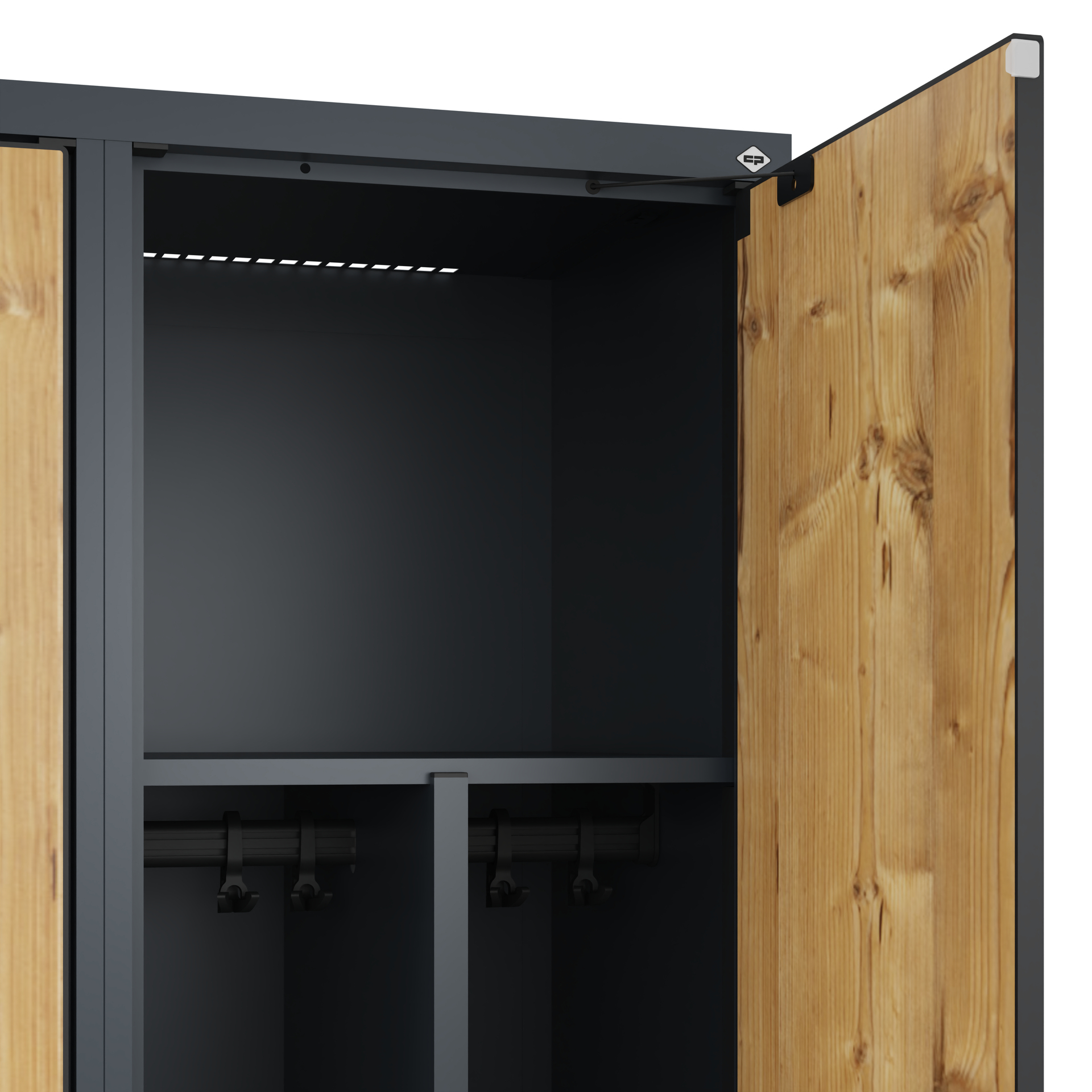 C+P Spind Evolo PLUS, 1 Abteil, 1850x400x500mm