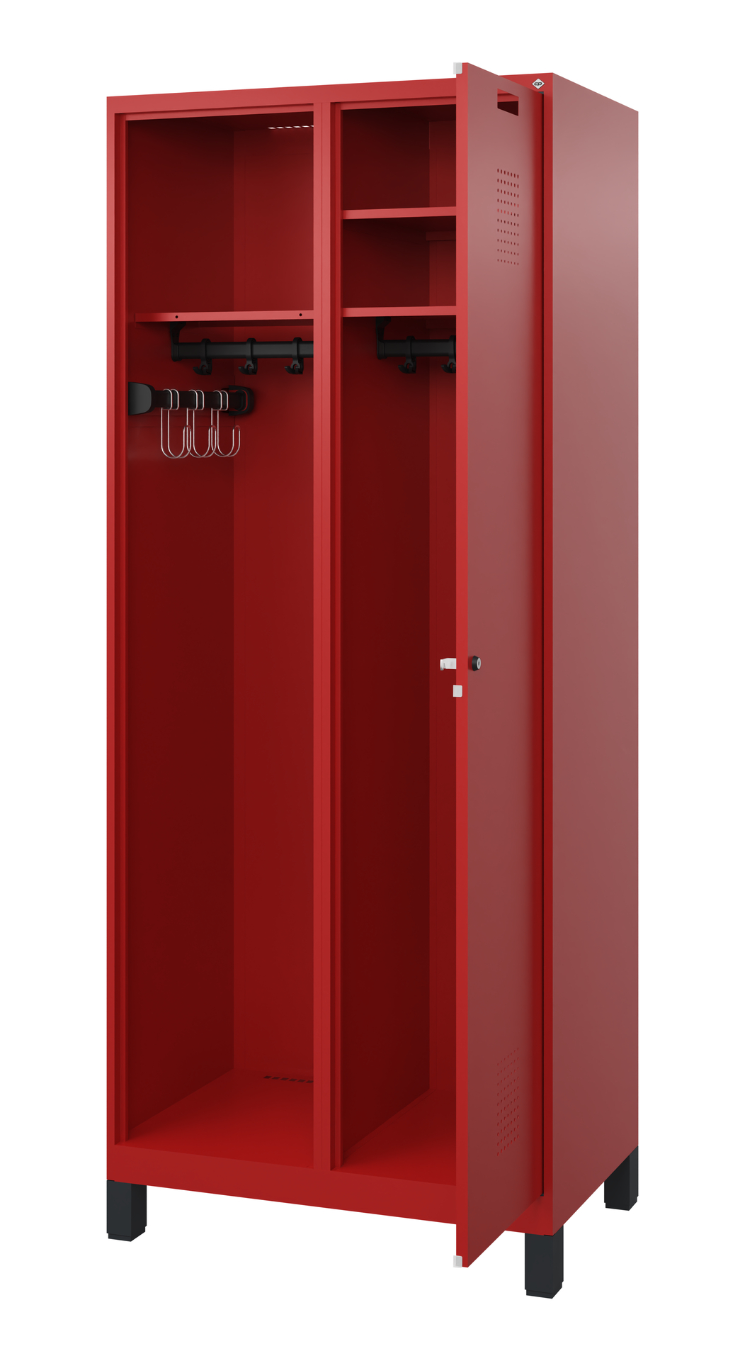 C+P Feuerwehrspind Kombi, 1 Abteil, 1850x800x500mm