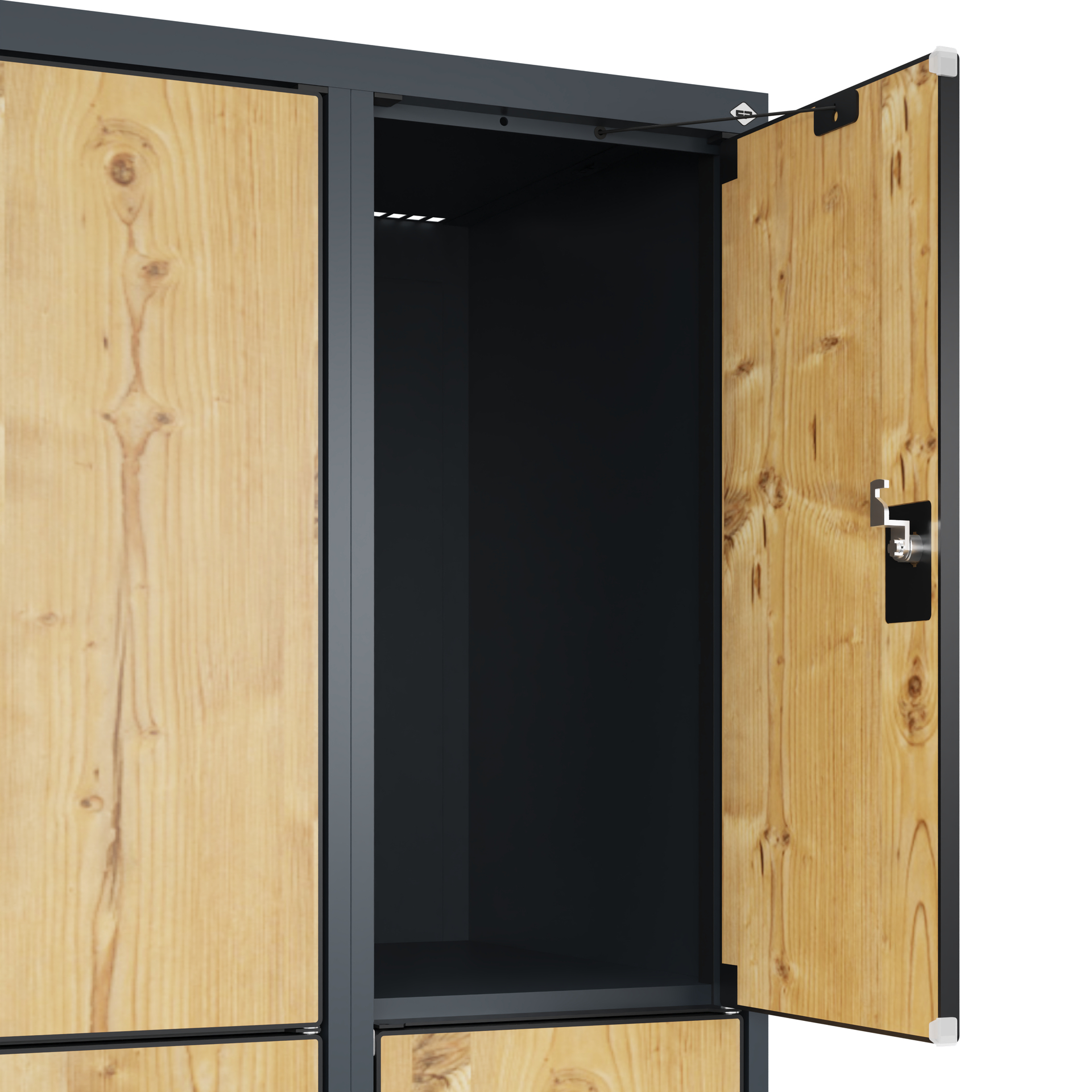 C+P Schlie�fachschrank Evolo PLUS, F��e, 12 F�cher, 1950x1200x500mm