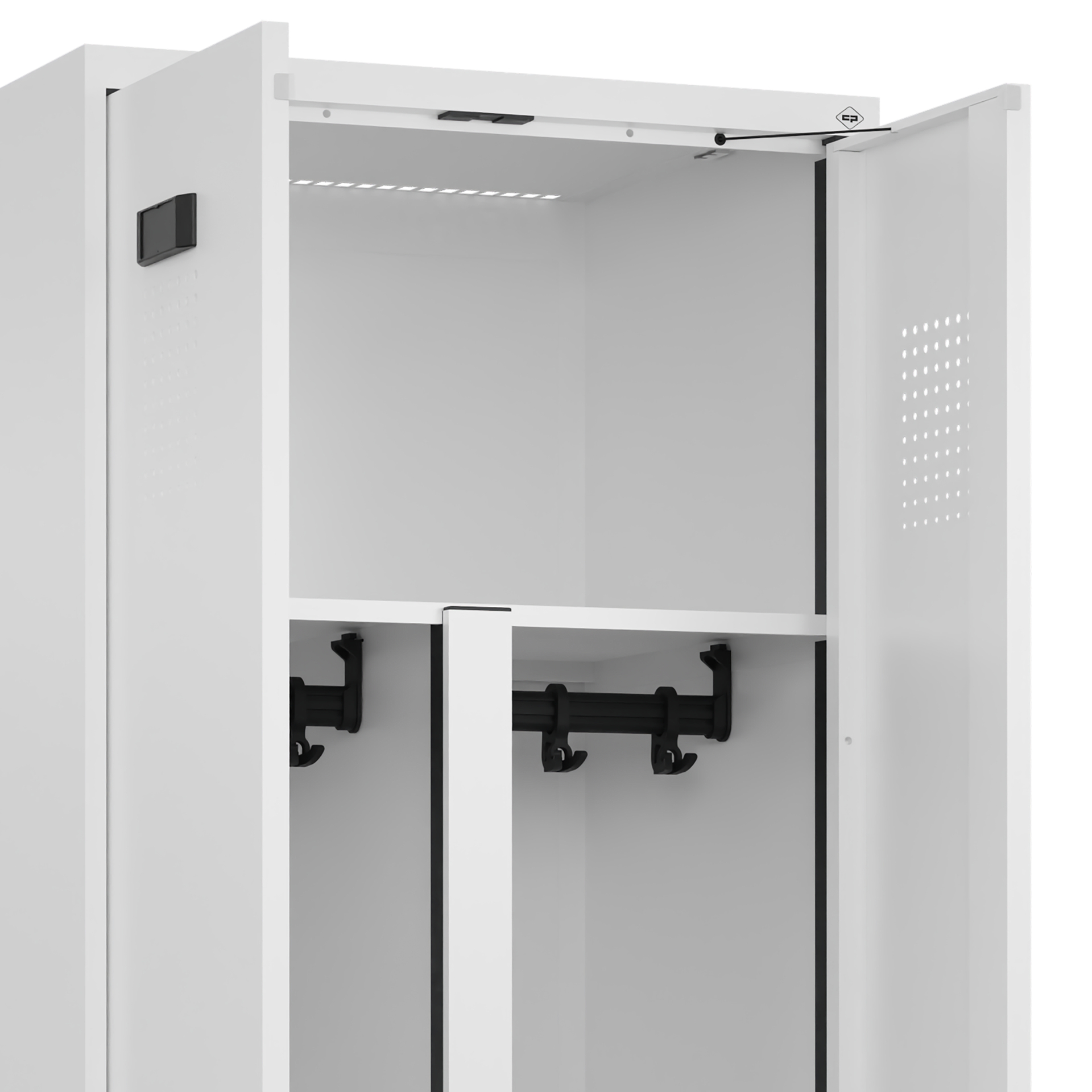 C+P PSA Doppel-Spind Evolo PLUS, Gestell, 2 Abteil