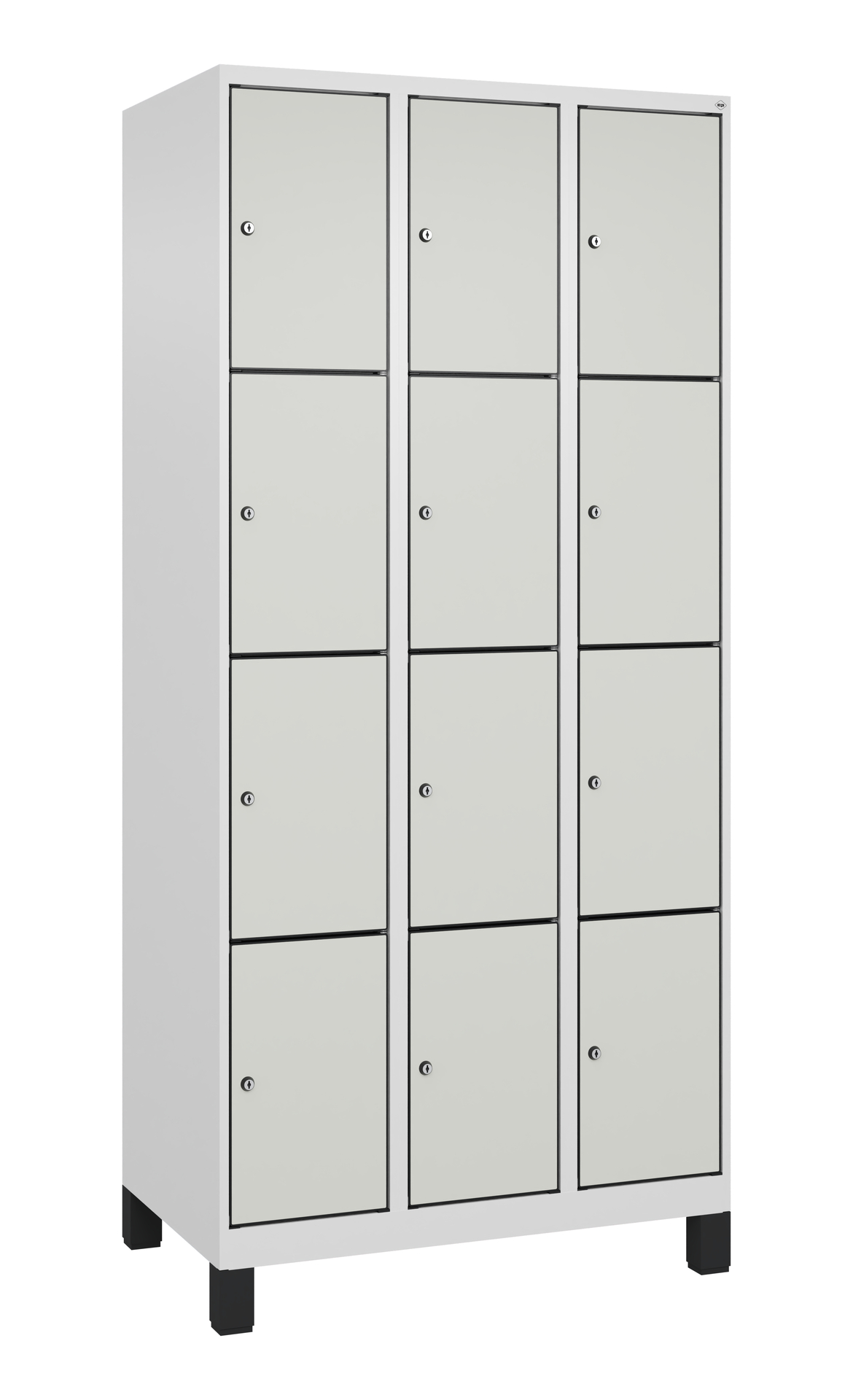 C+P Schlie�fachschrank Evolo PLUS, F��e, 12 F�cher, 1950x900x500mm