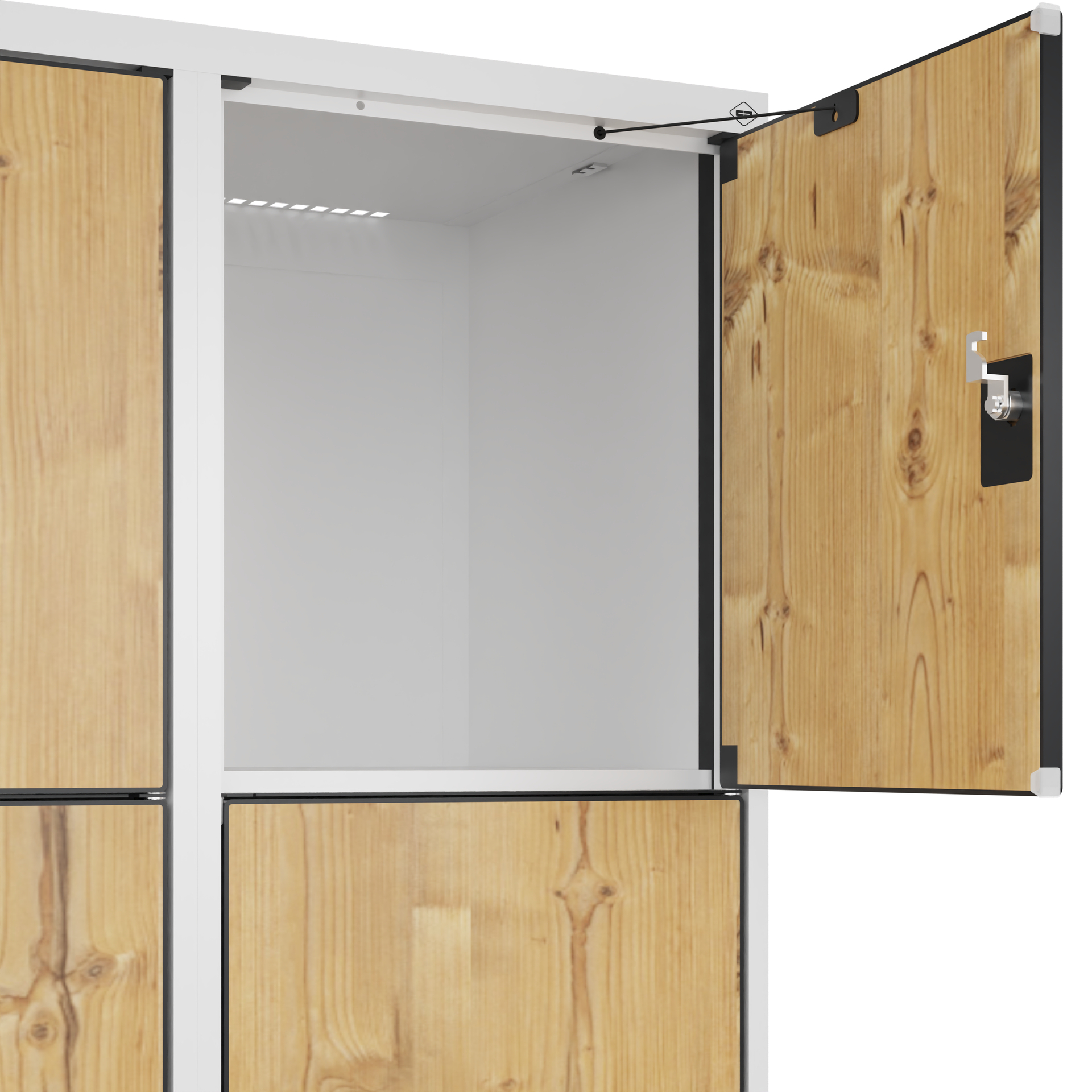 C+P Schlie�fachschrank Evolo PLUS, Sockel, 8 F�cher, 1950x800x500mm
