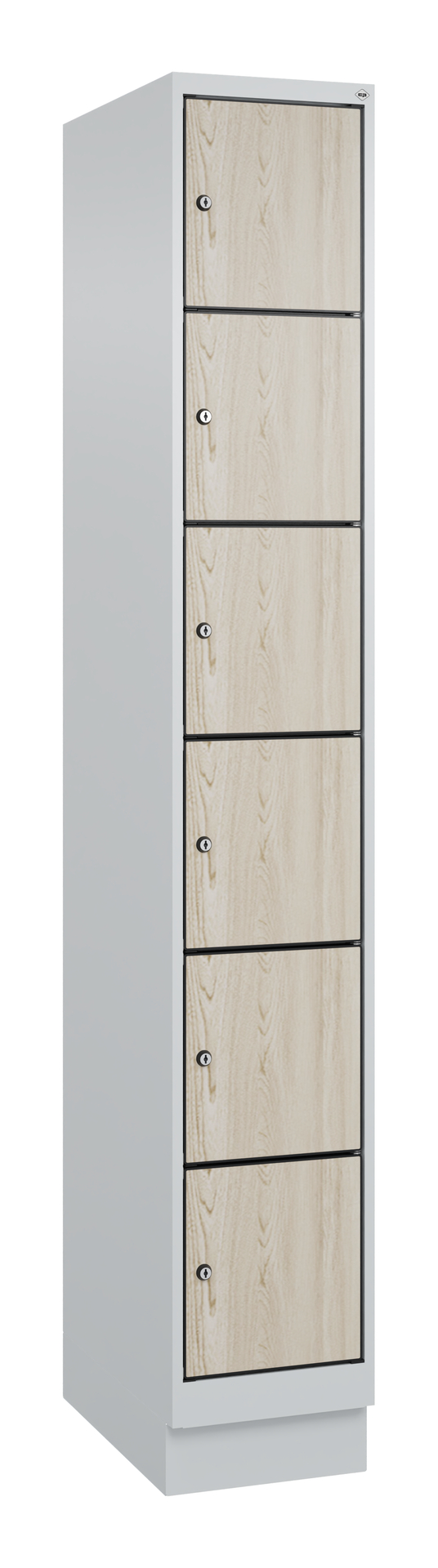 C+P Schlie�fachschrank Evolo PLUS, Sockel, 6 F�cher, 1950x300x500mm