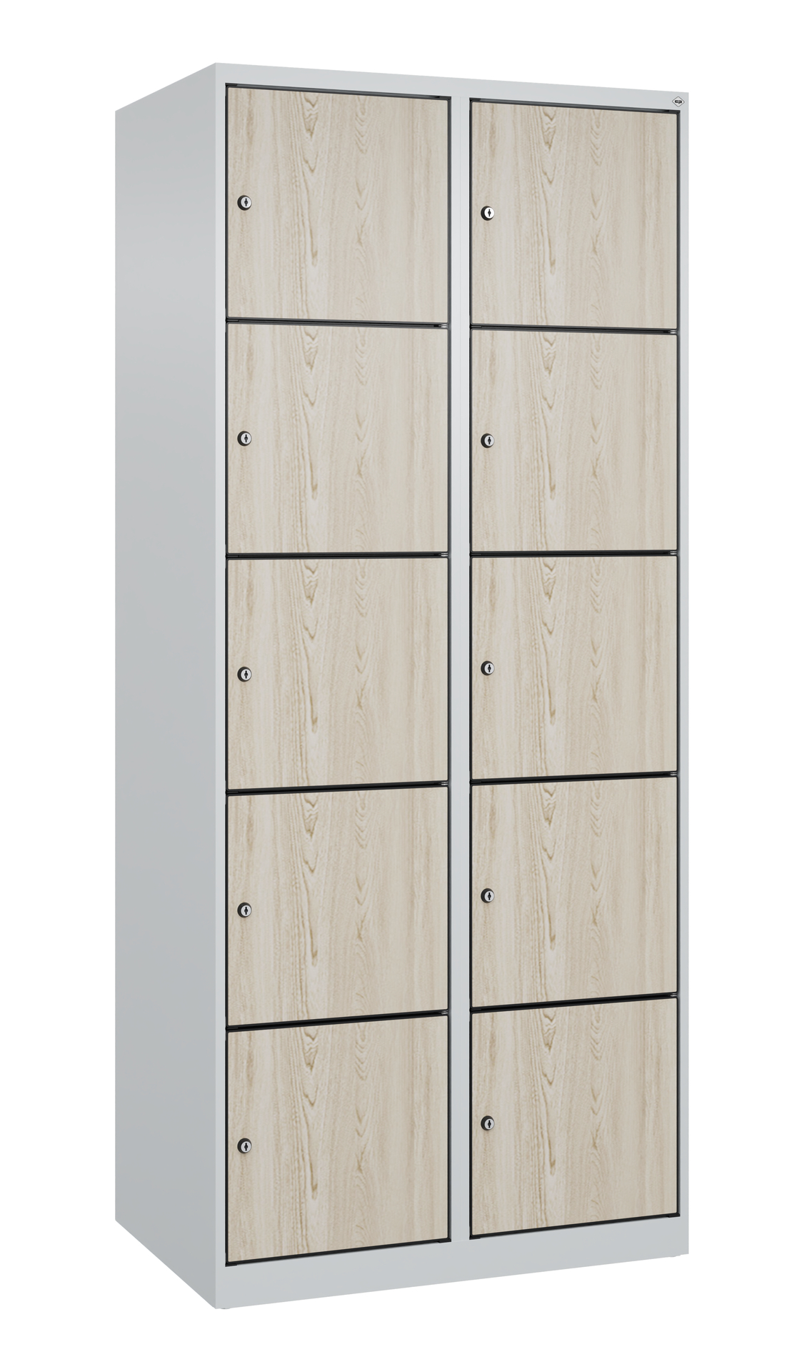C+P Schlie�fachschrank Evolo PLUS, 10 F�cher, 1850x800x500mm