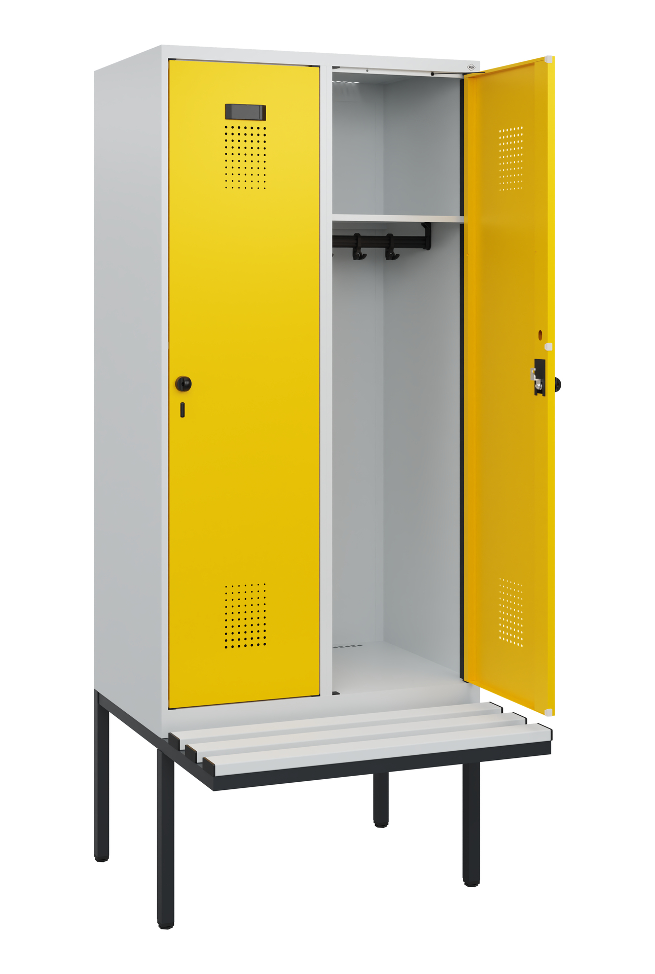 C+P Spind Evolo PLUS, Bank, 2 Abteile, 1950x800x81