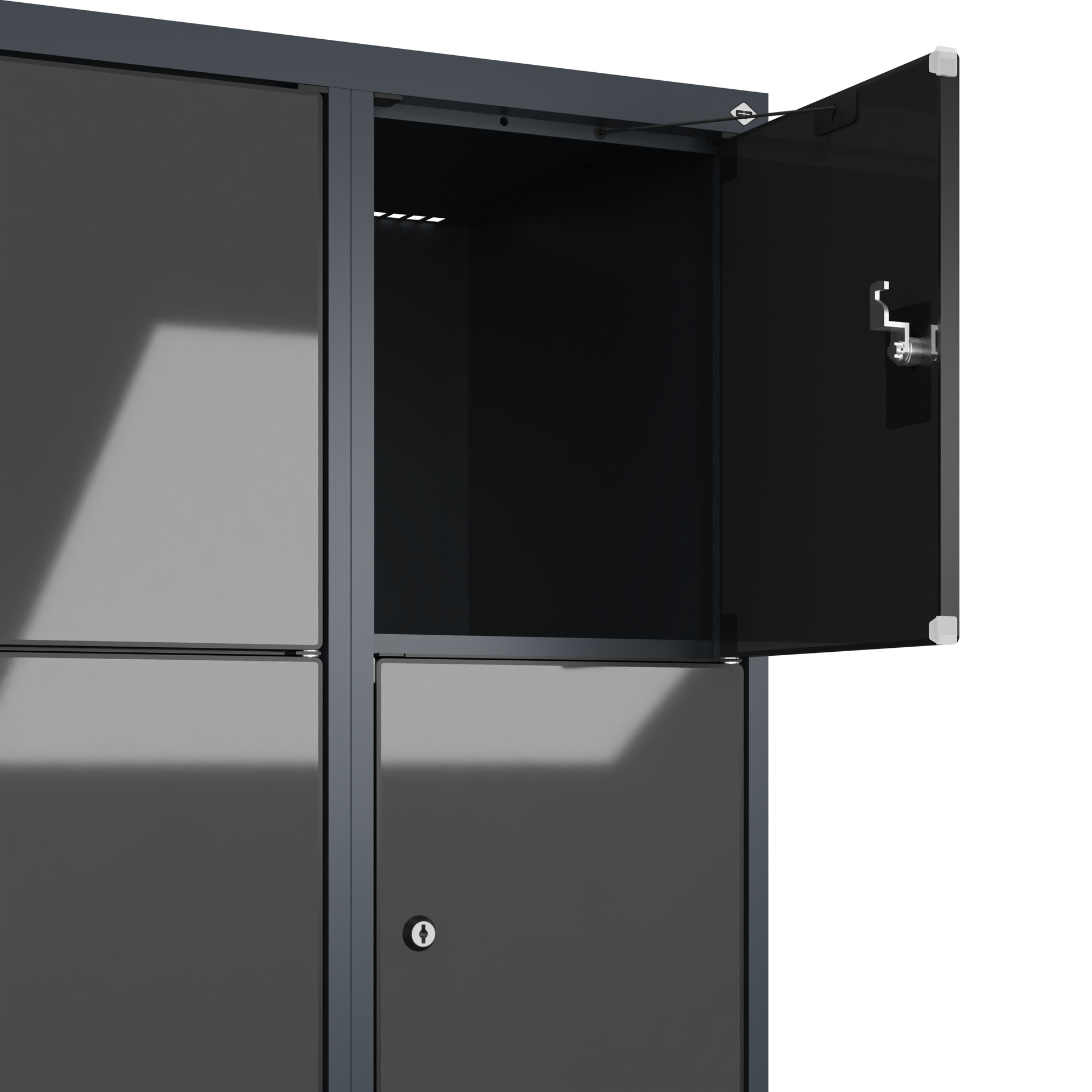C+P Schlie�fachschrank Evolo PLUS, Sockel, 10 F�cher, 1950x600x500mm