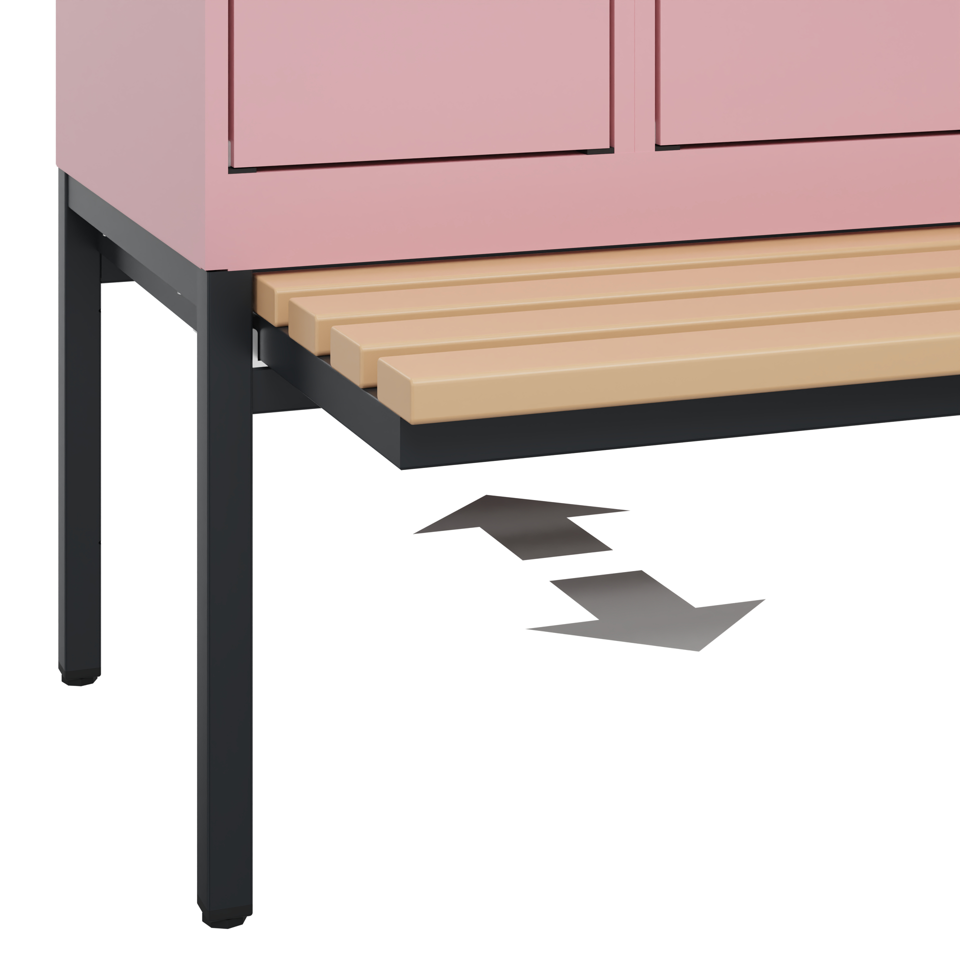 C+P Spind Evolo PLUS, Bank, 1 Abteil, 2120x300x815mm