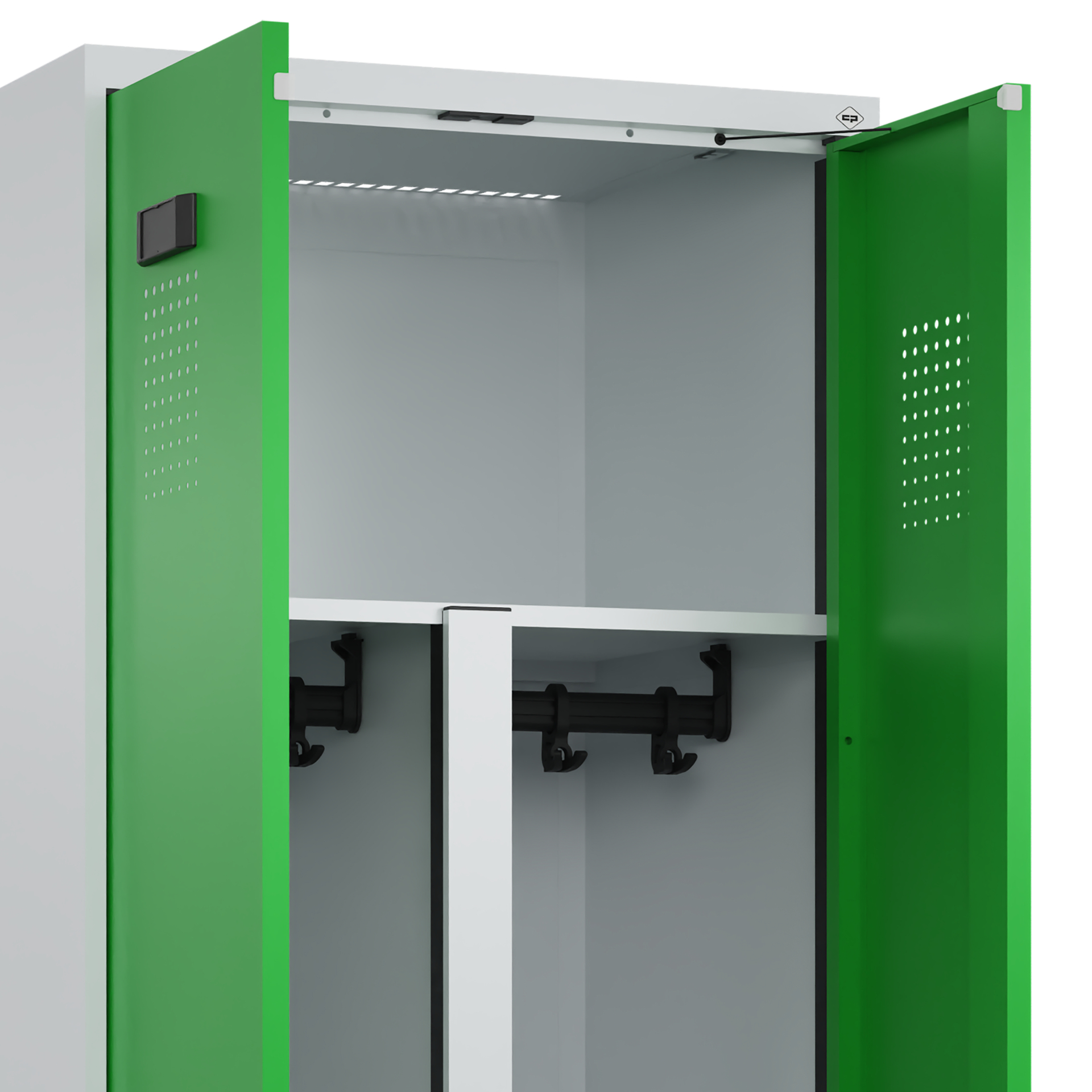 C+P PSA Doppel-Spind Evolo PLUS, Gestell, 2 Abteil