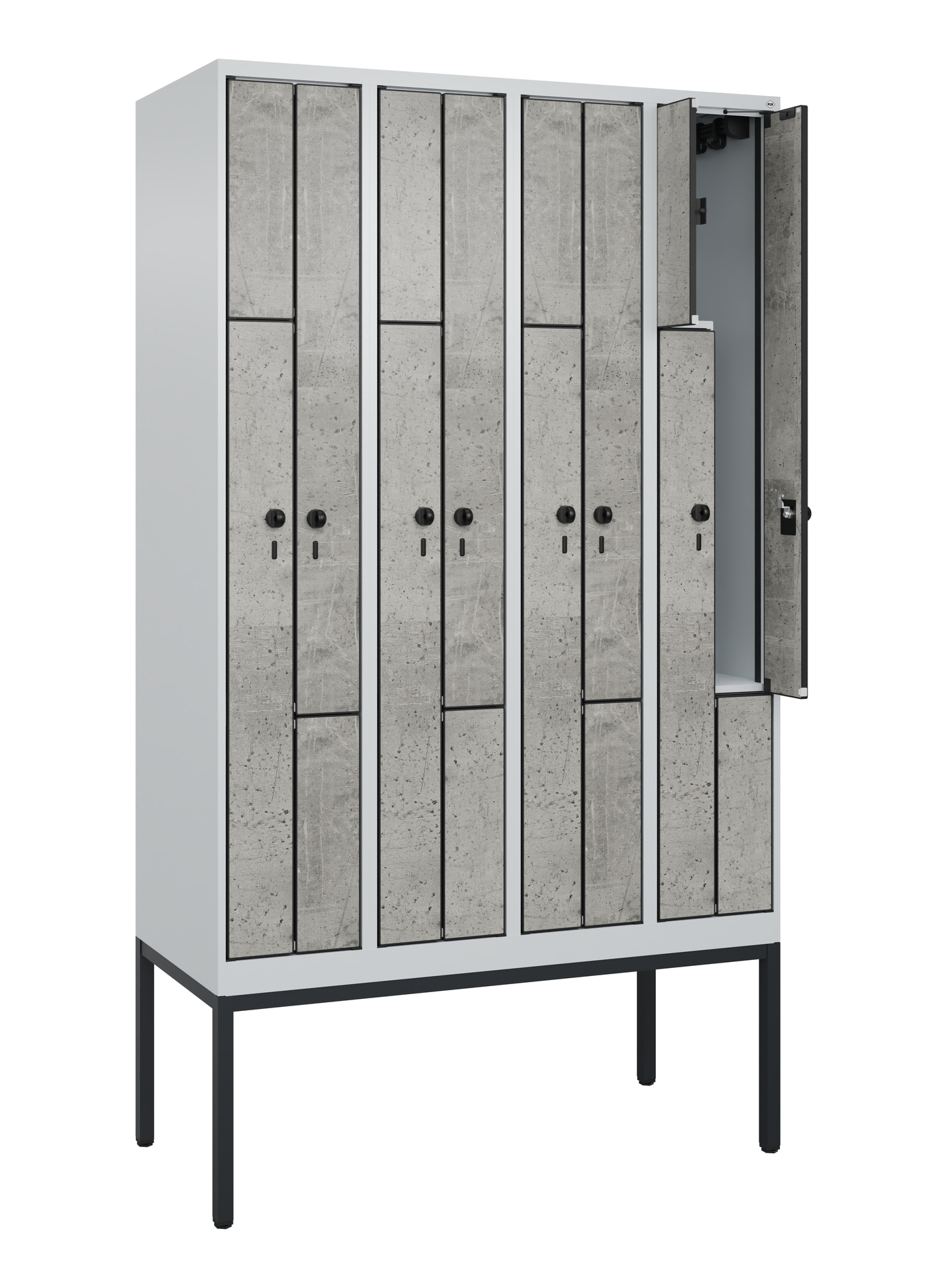 C+P Z-Spind Evolo PLUS, Gestell, 8 F�cher, 2120x1200x500mm