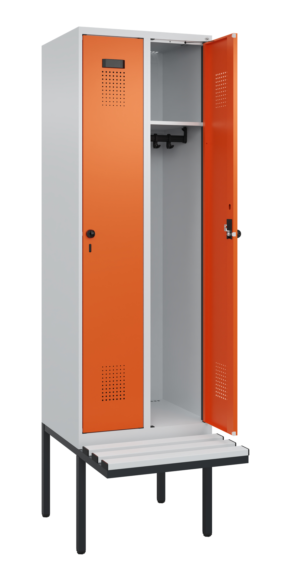 C+P Spind Evolo PLUS, Bank, 2 Abteil, 2120x600x815