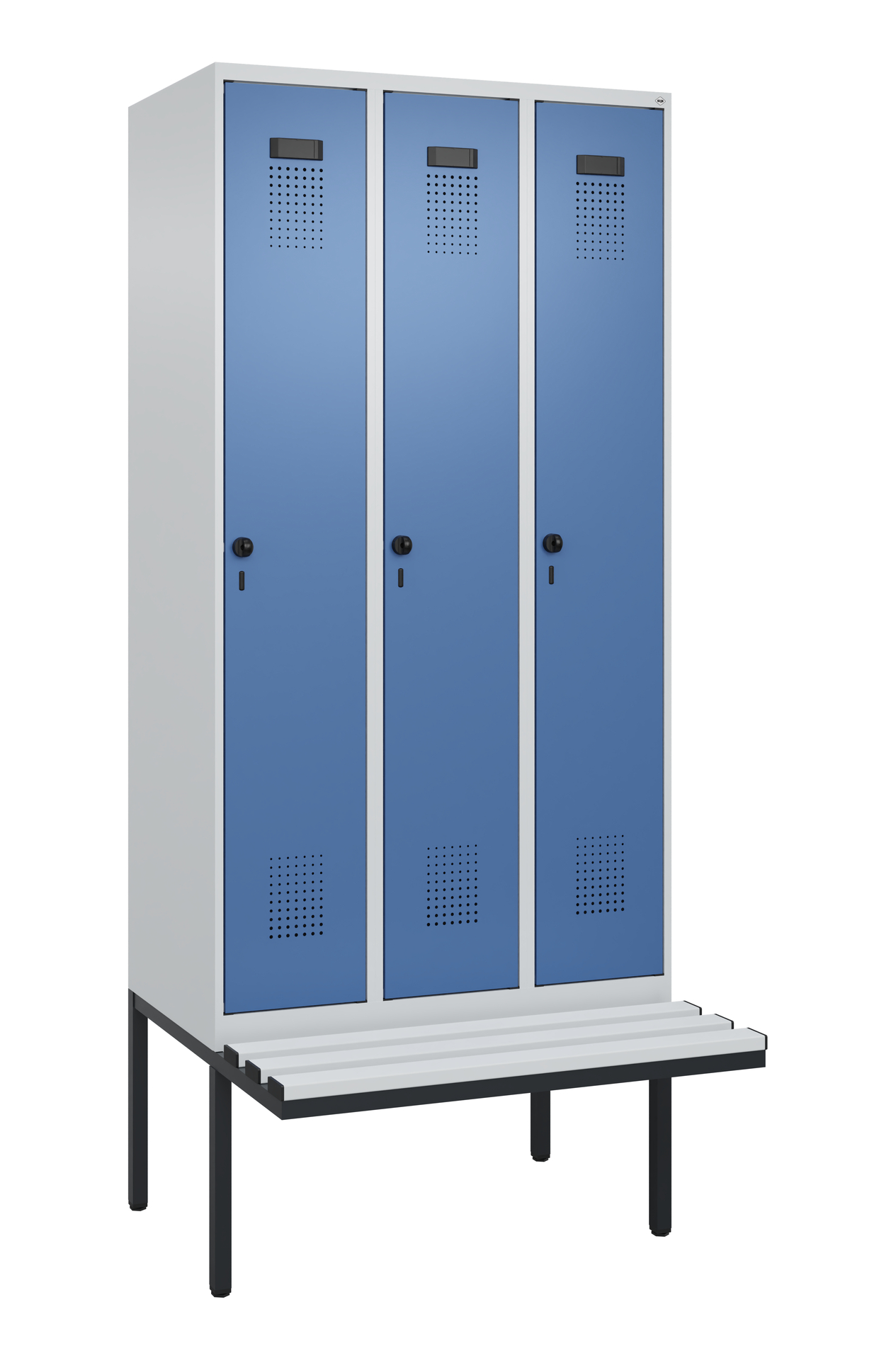 C+P Spind Evolo PLUS, Bank, 3 Abteile, 2120x900x81