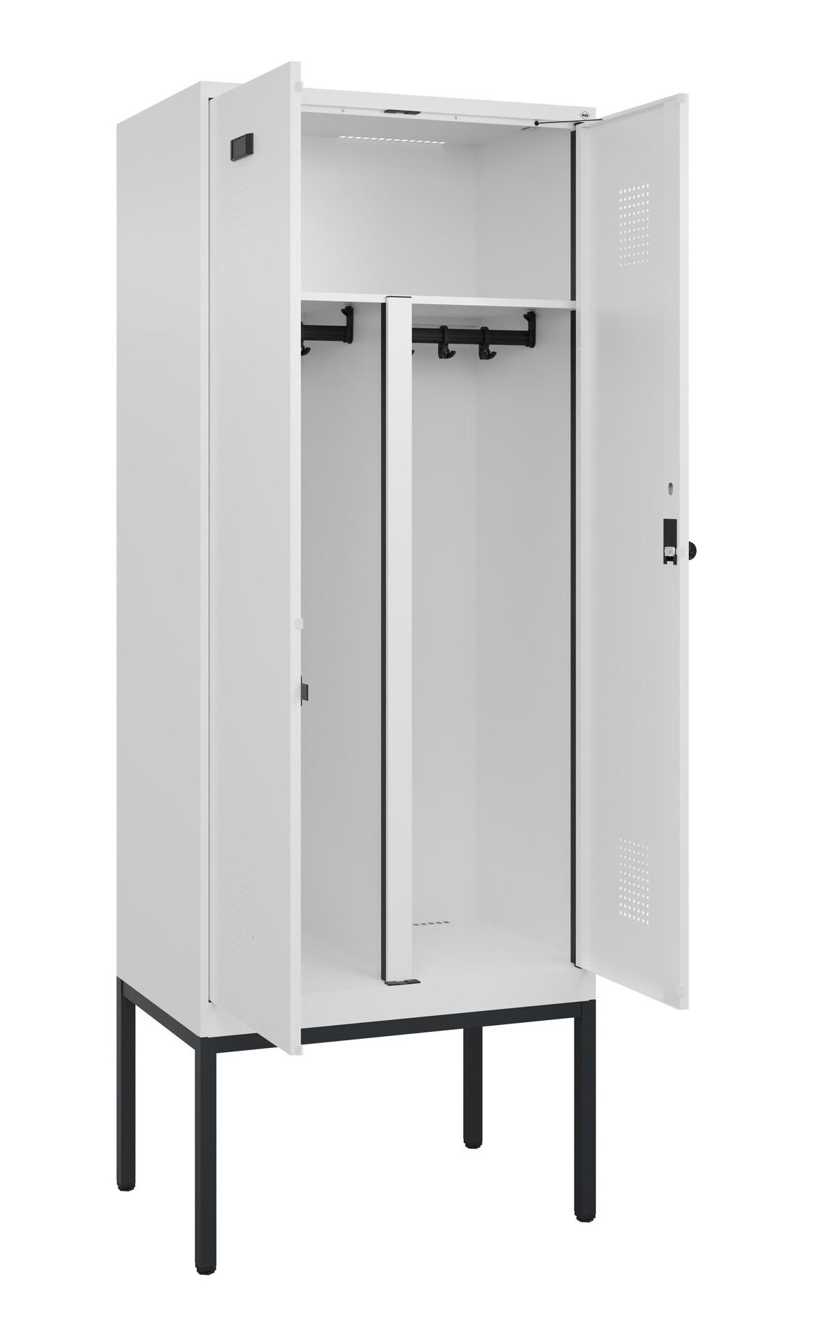 C+P PSA Doppel-Spind Evolo PLUS, Gestell, 2 Abteil