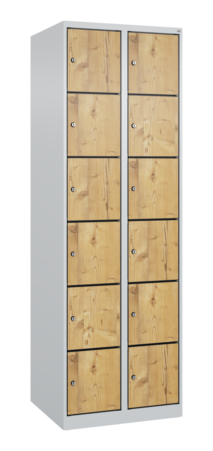 C+P Schlie�fachschrank Evolo PLUS, 12 F�cher, 1850x600x500mm