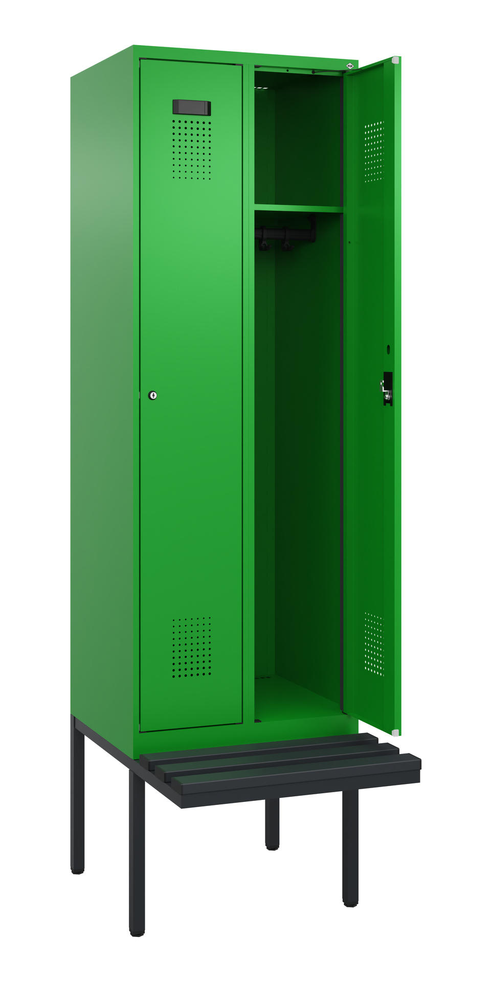 C+P Spind Evolo PLUS, Bank, 2 Abteil, 2120x600x815