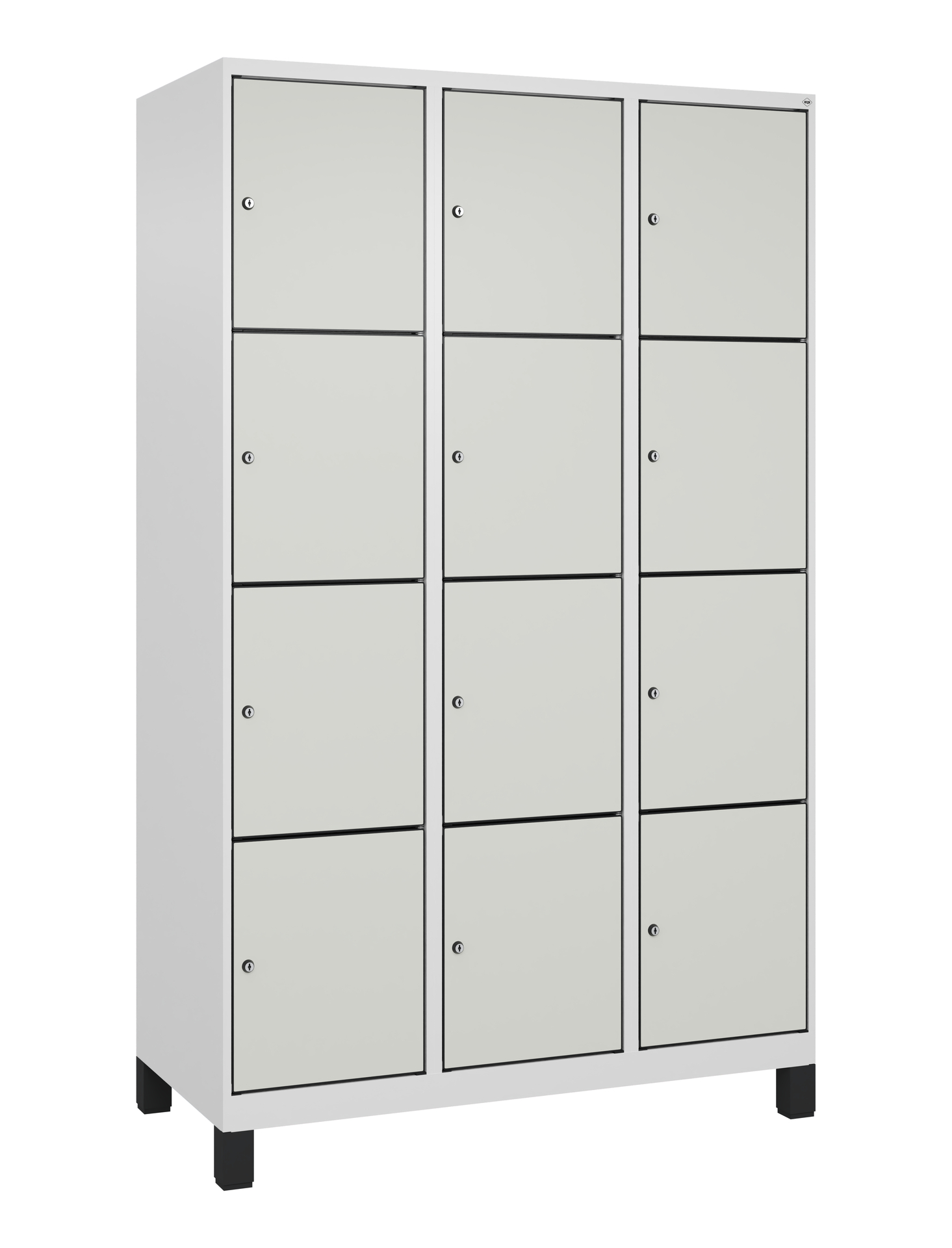 C+P Schlie�fachschrank Evolo PLUS, F��e, 12 F�cher, 1950x1200x500mm