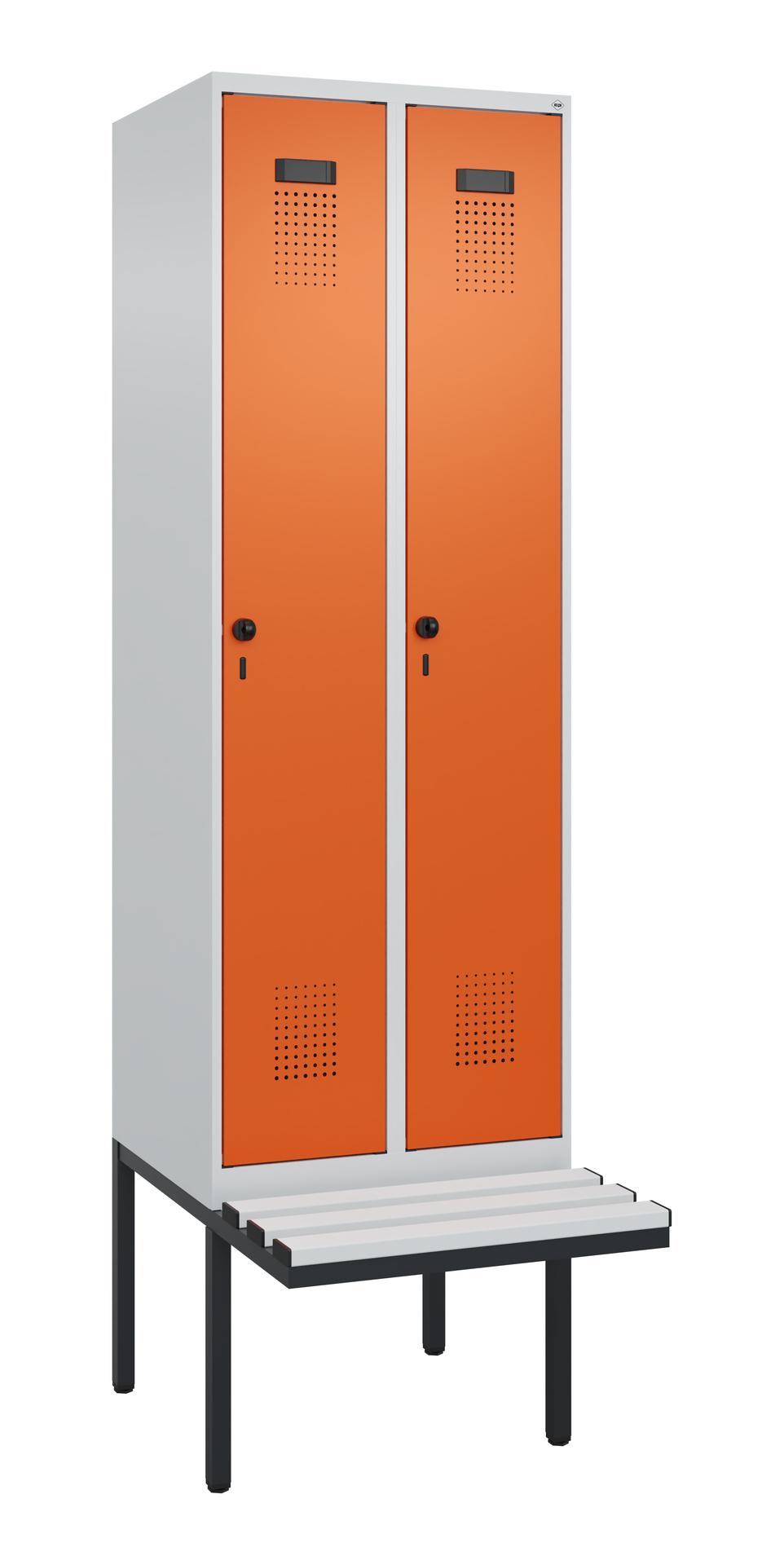 C+P Spind Evolo PLUS, Bank, 2 Abteil, 2120x600x815