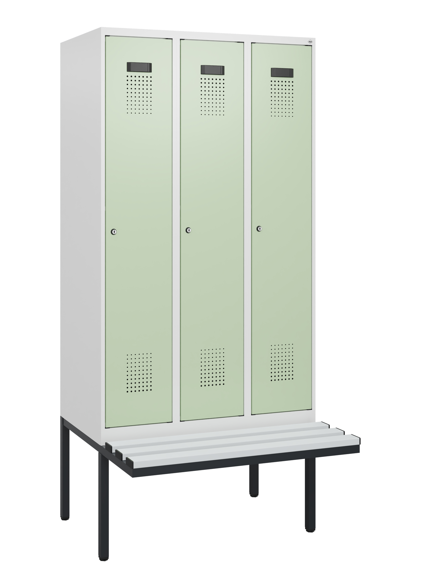 C+P Spind Evolo PLUS, Bank, 3 Abteile, 1950x900x81