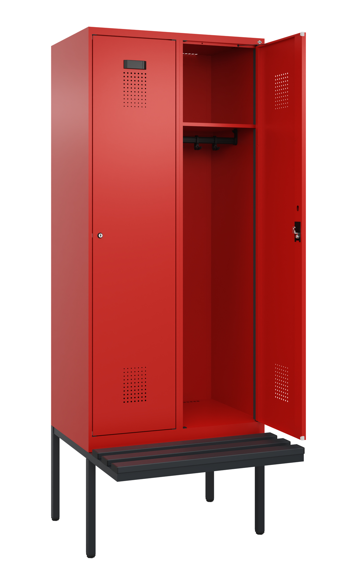 C+P Spind Evolo PLUS, Bank, 2 Abteile, 2120x800x81