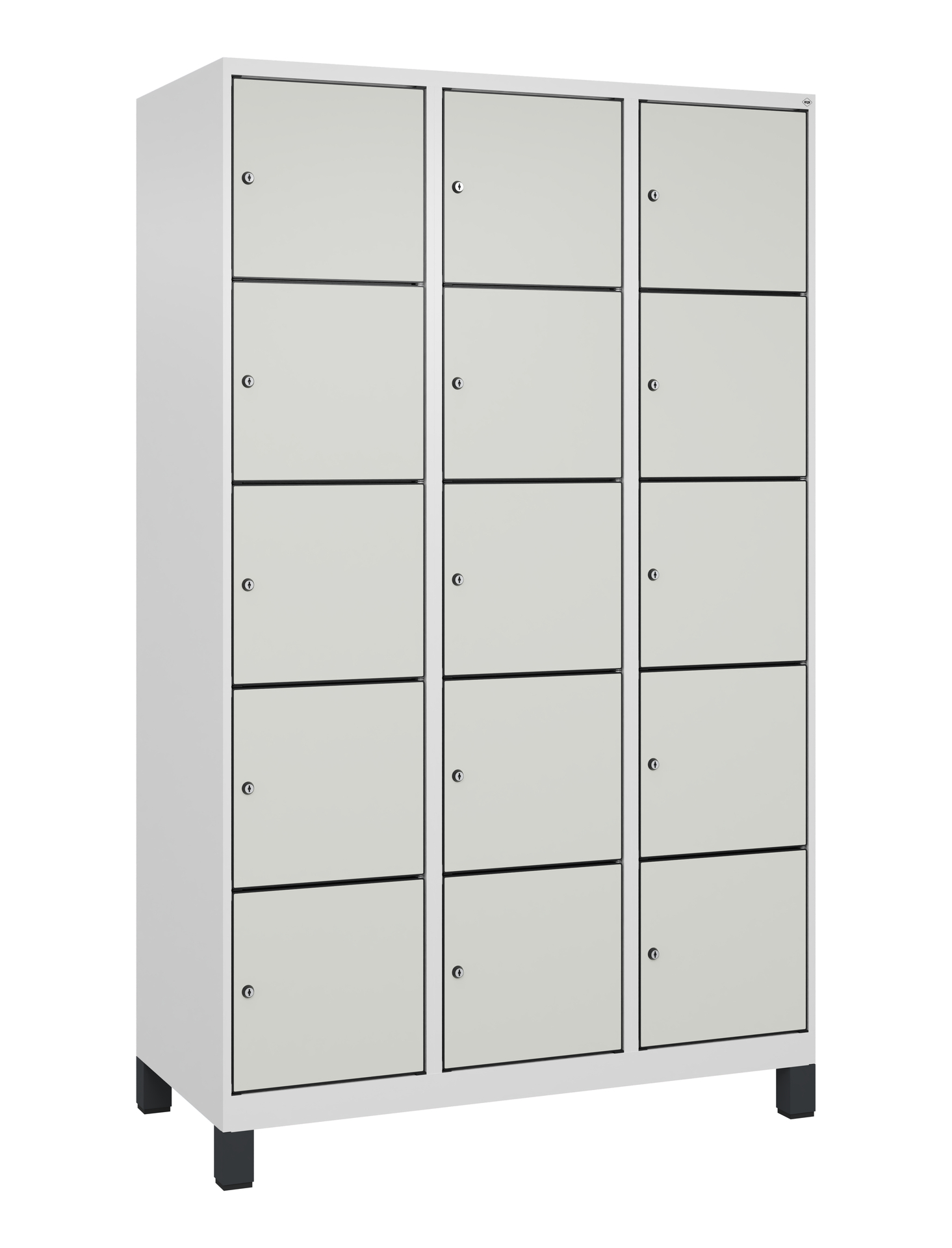 C+P Schlie�fachschrank Evolo PLUS, F��e, 15 F�cher, 1950x1200x500mm