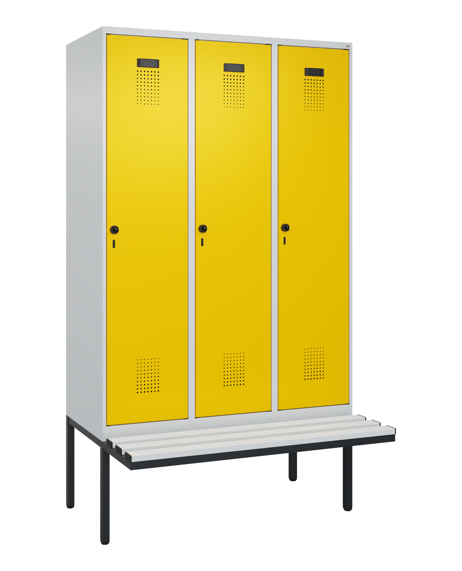 C+P Spind Evolo PLUS, Bank, 3 Abteile, 2120x1200x8