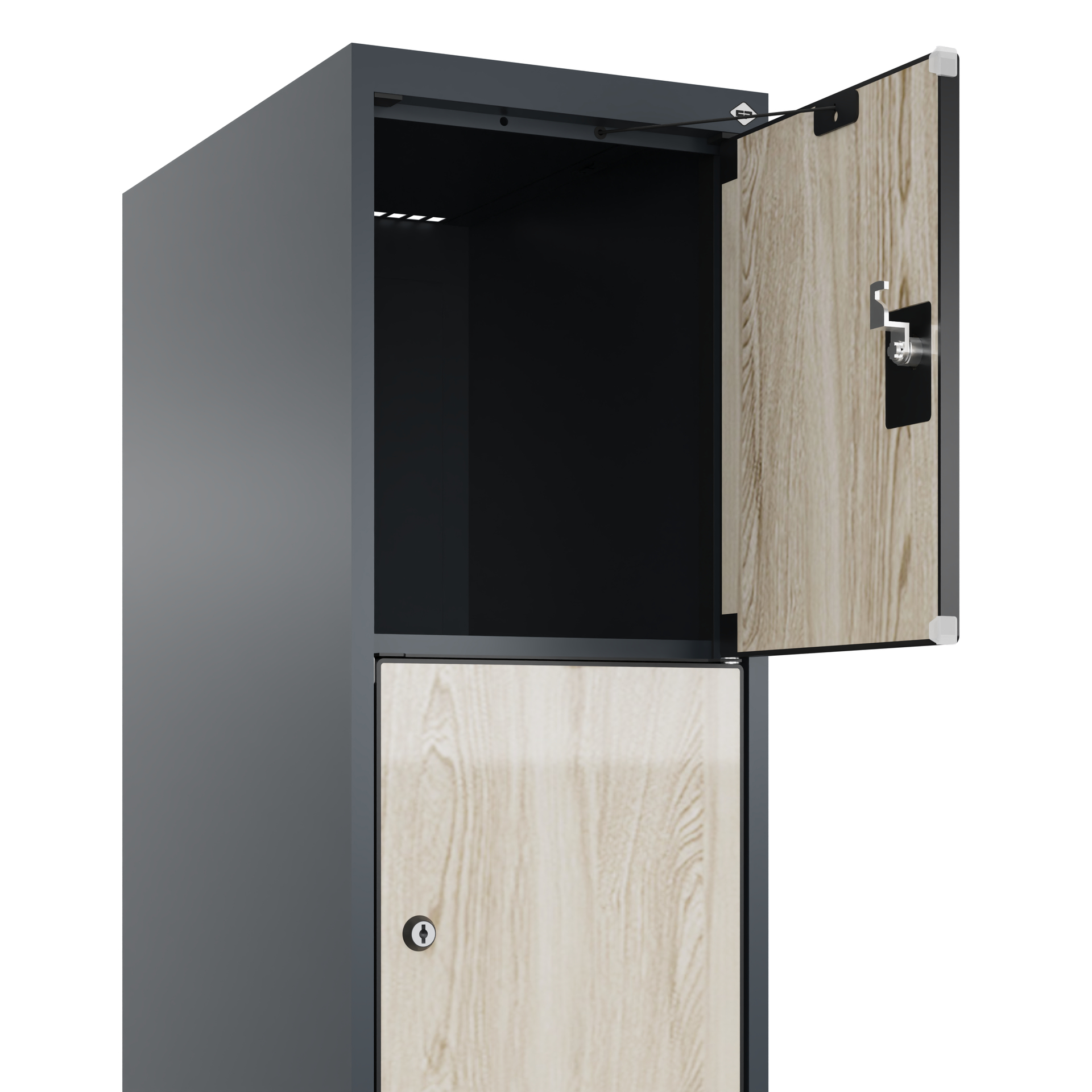 C+P Schlie�fachschrank Evolo PLUS, Sockel, 5 F�cher, 1950x300x500mm