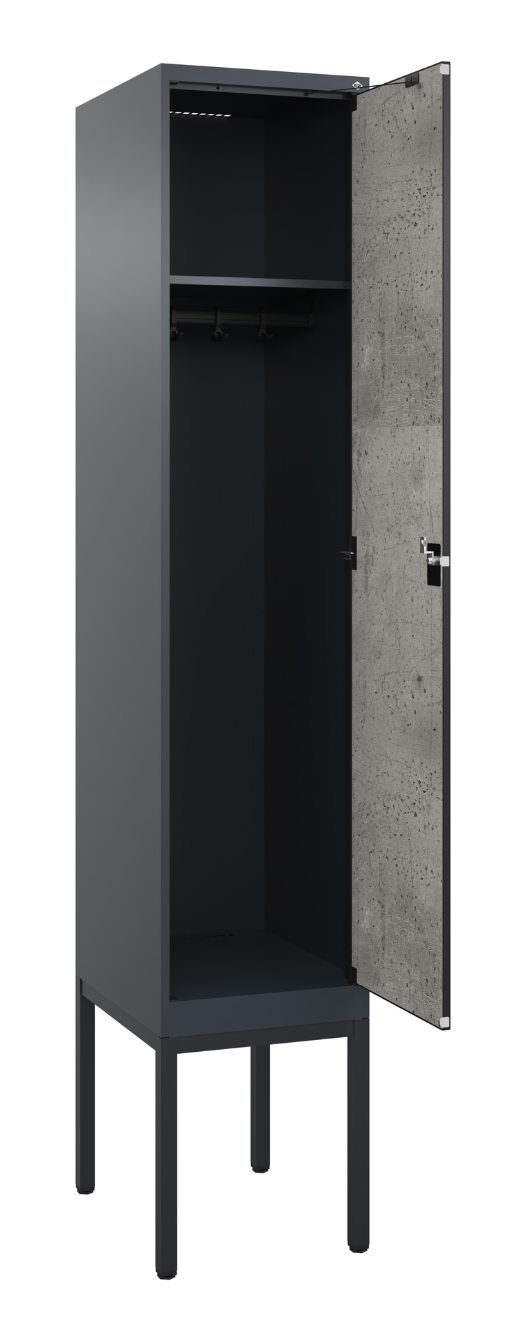 C+P Spind Evolo PLUS, Gestell, 1 Abteil, 2120x400x500mm